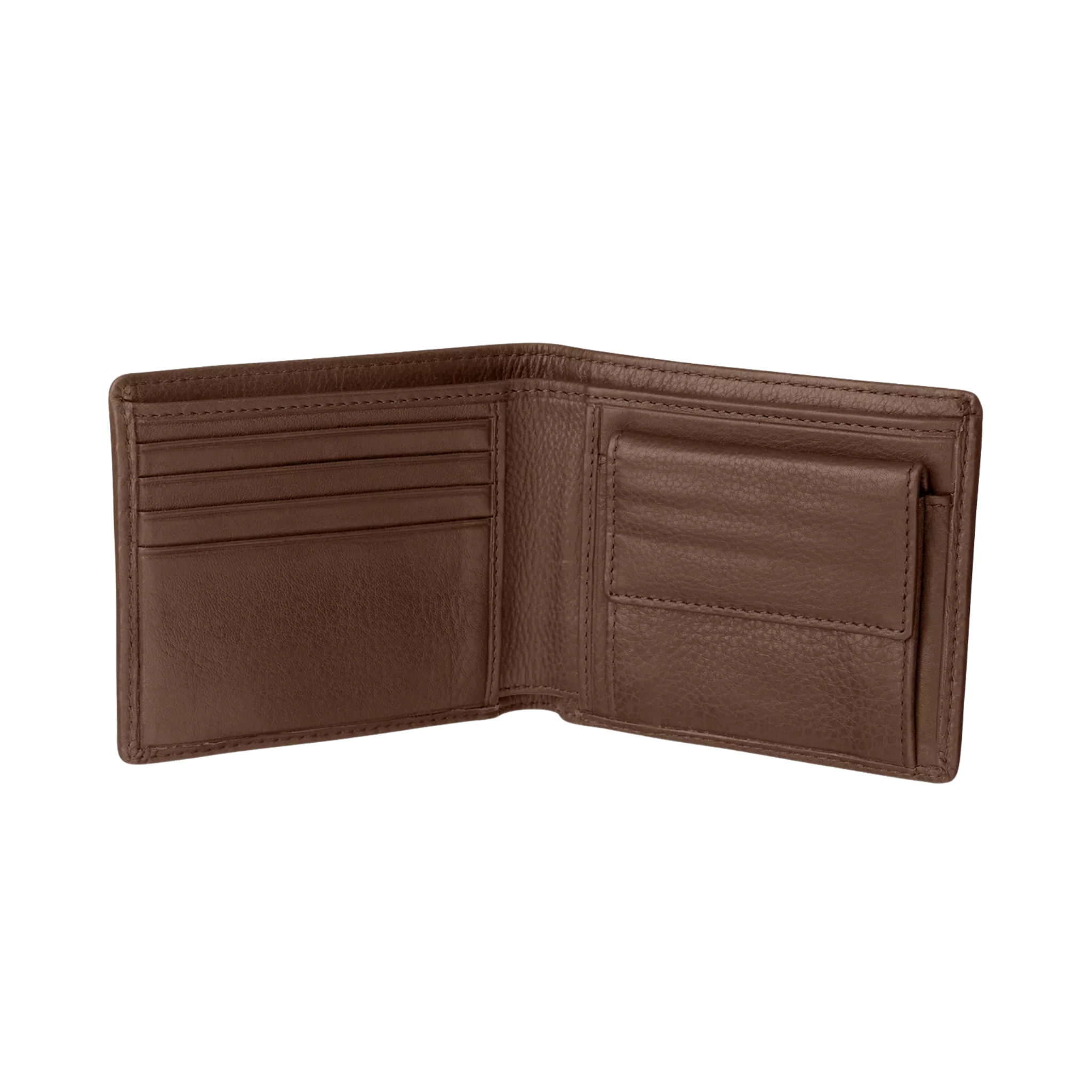 Pampeano Moneda Wallet Brown Leather/Cream