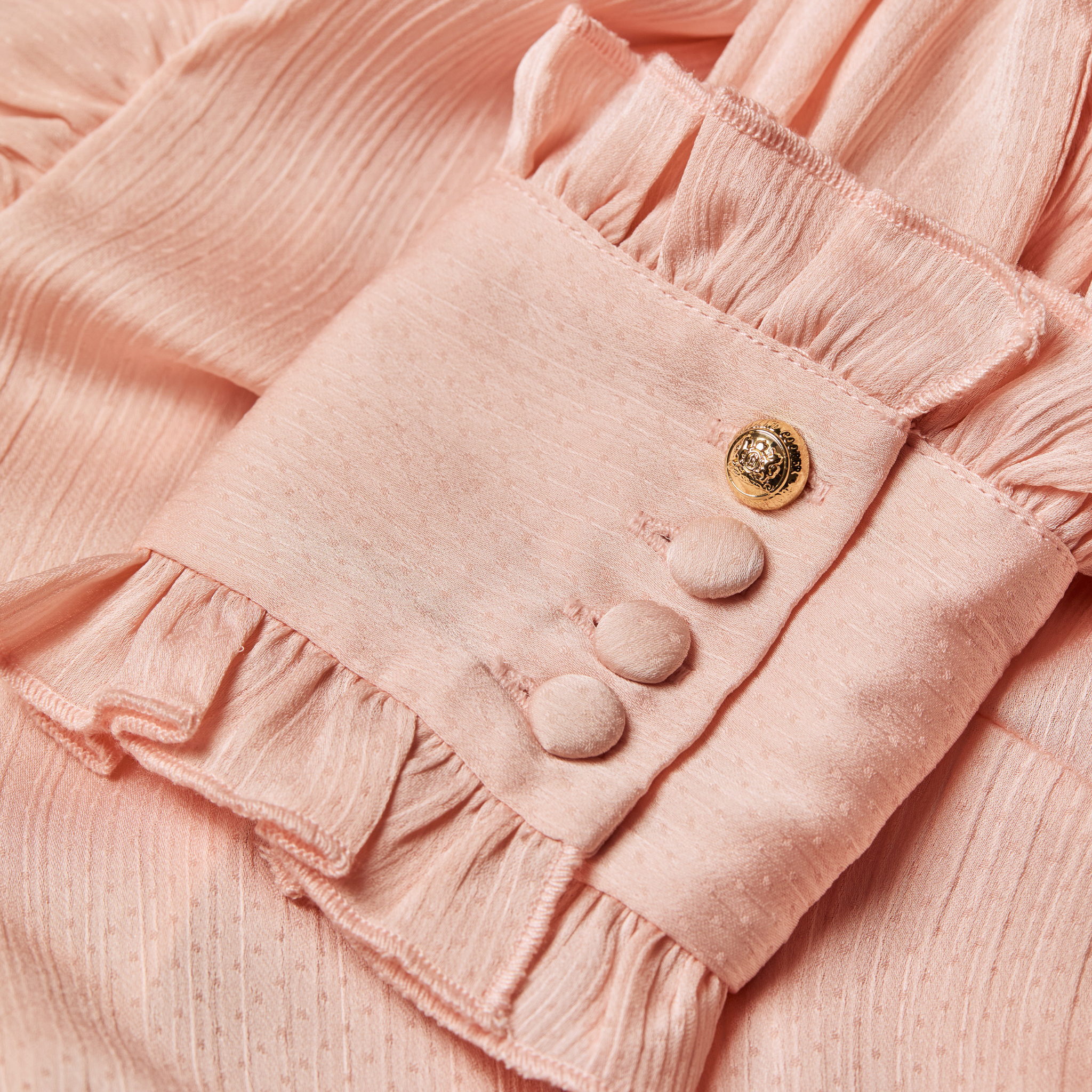 Rebecca Ruffle Blouse Blush