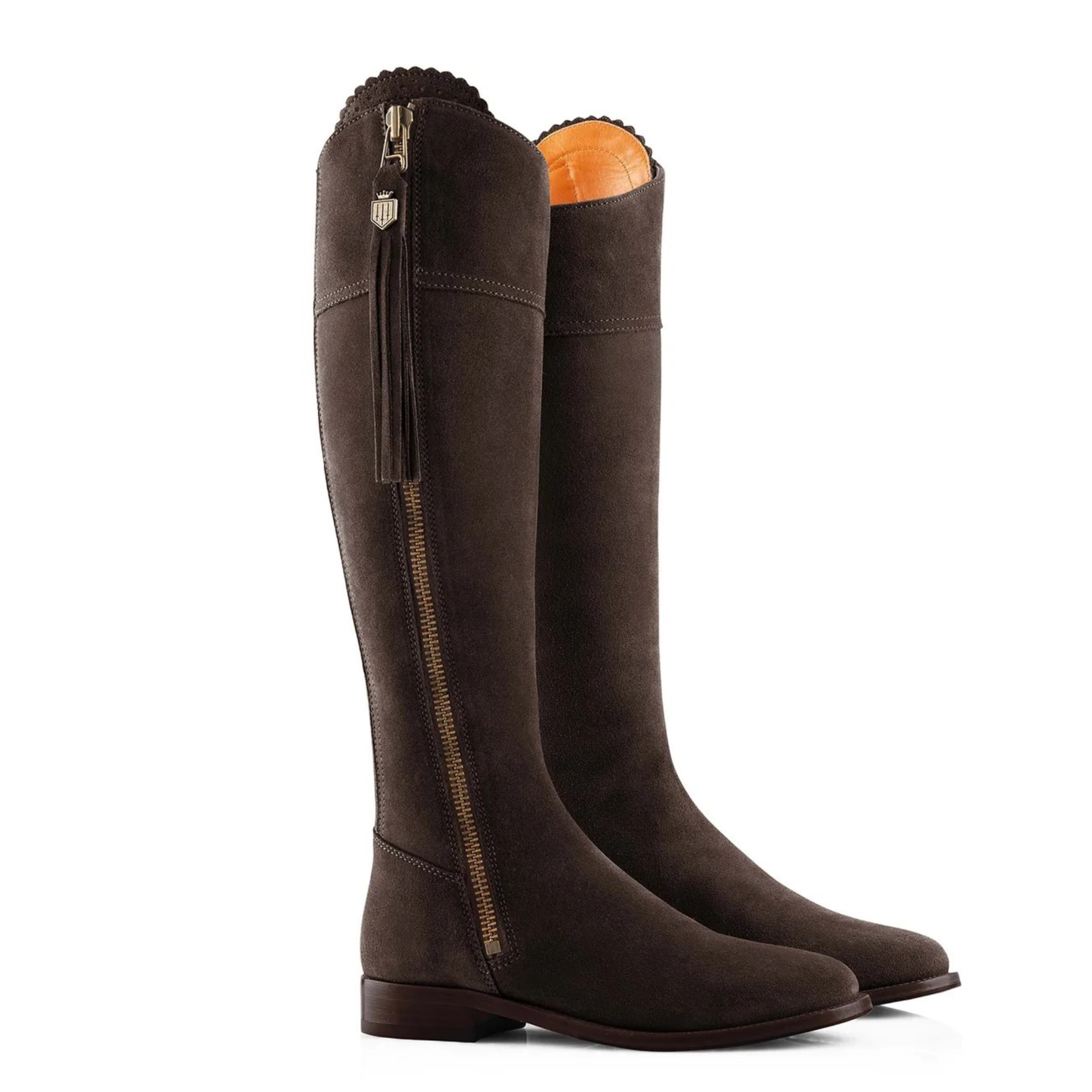 The Regina Regular Fit Chocolate Suede