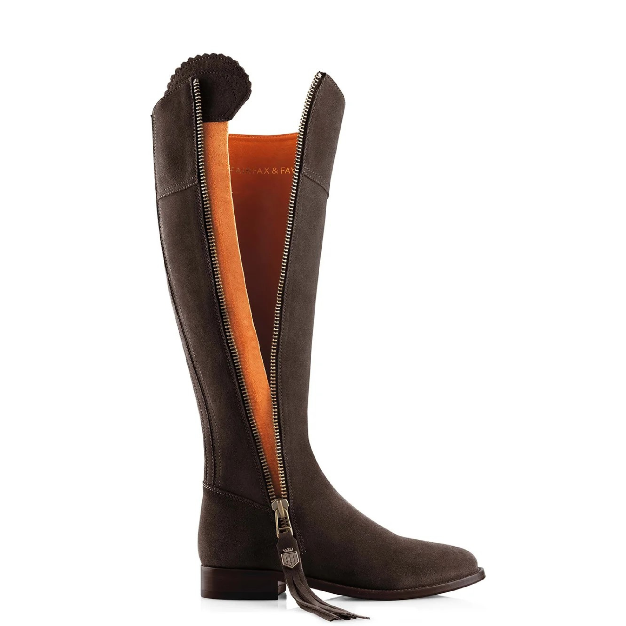 The Regina Regular Fit Chocolate Suede