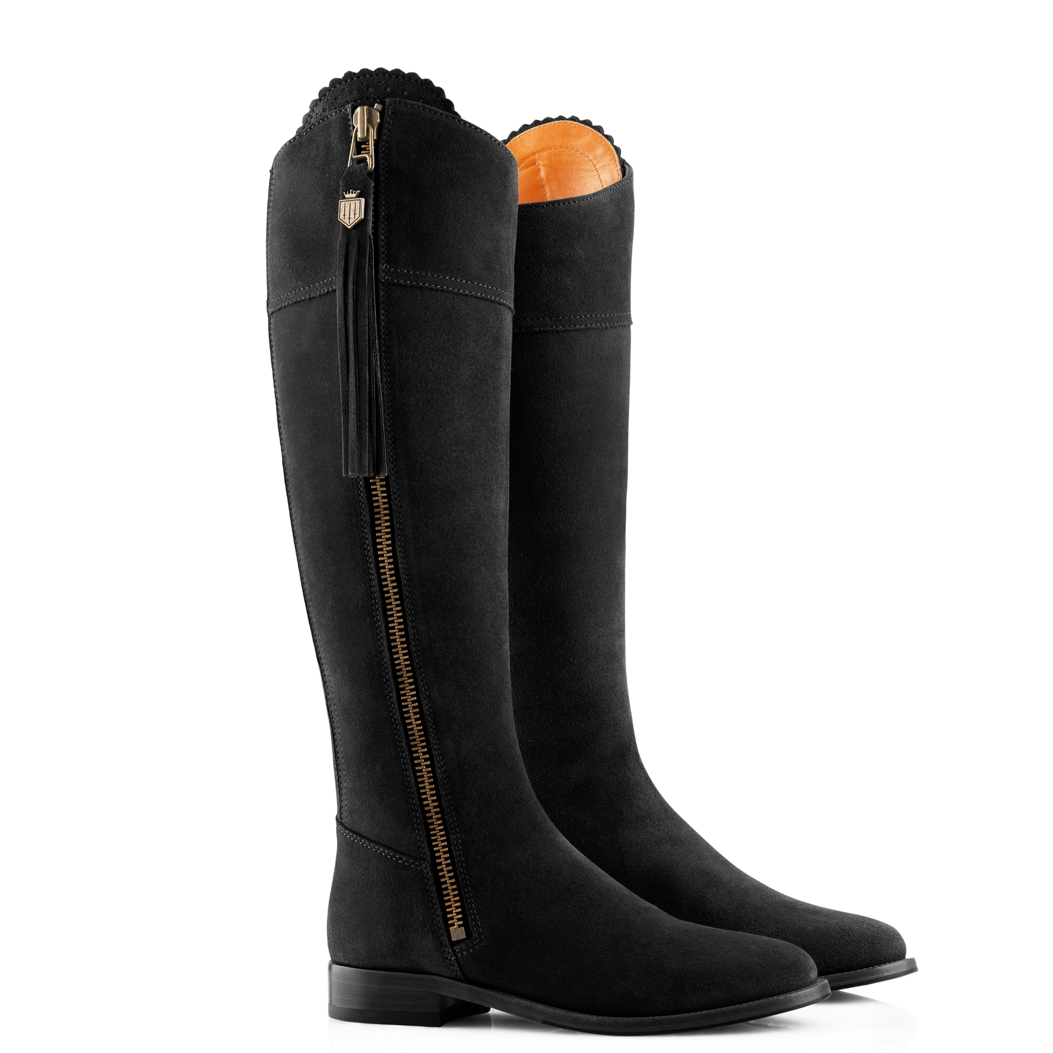 The Regina Sporting Fit Black Suede