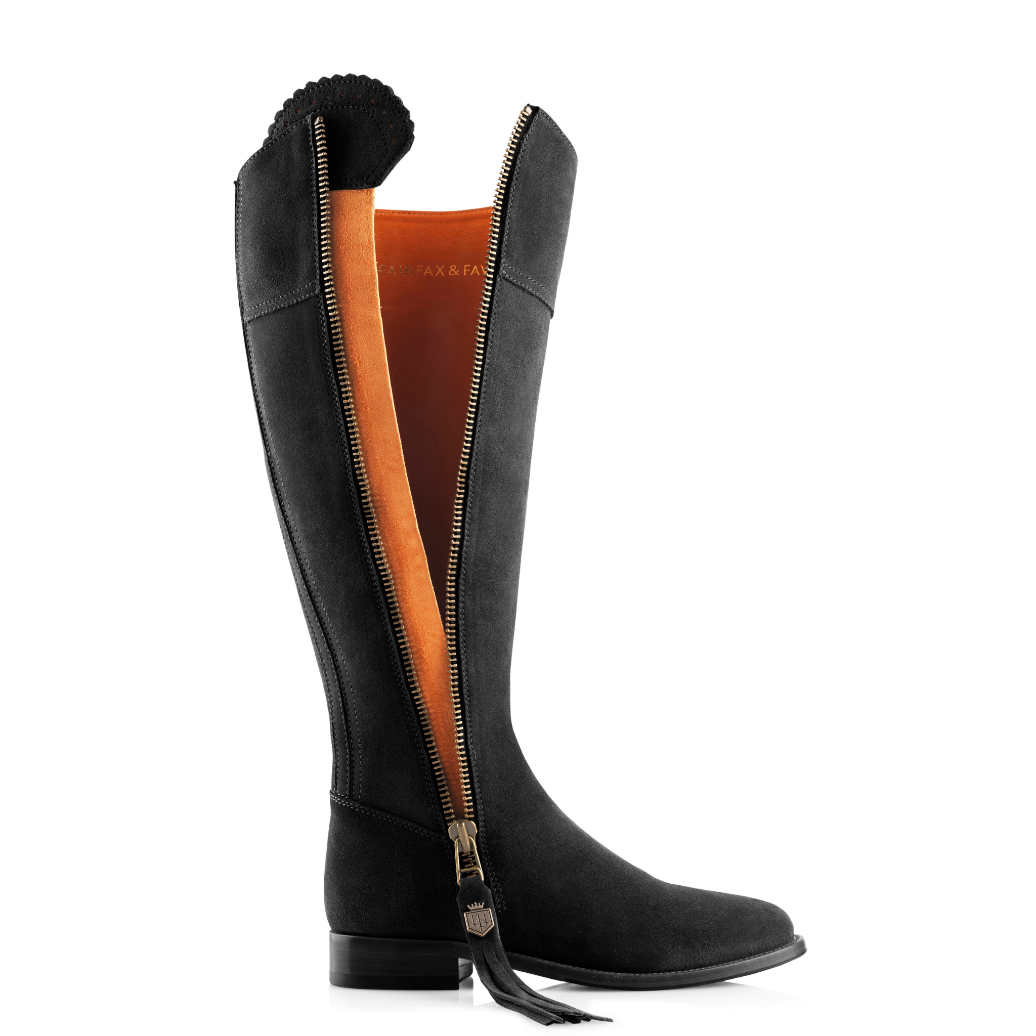 The Regina Sporting Fit Black Suede