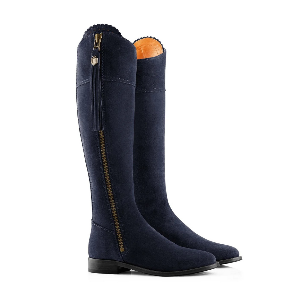 The Regina Regular Fit Navy Suede