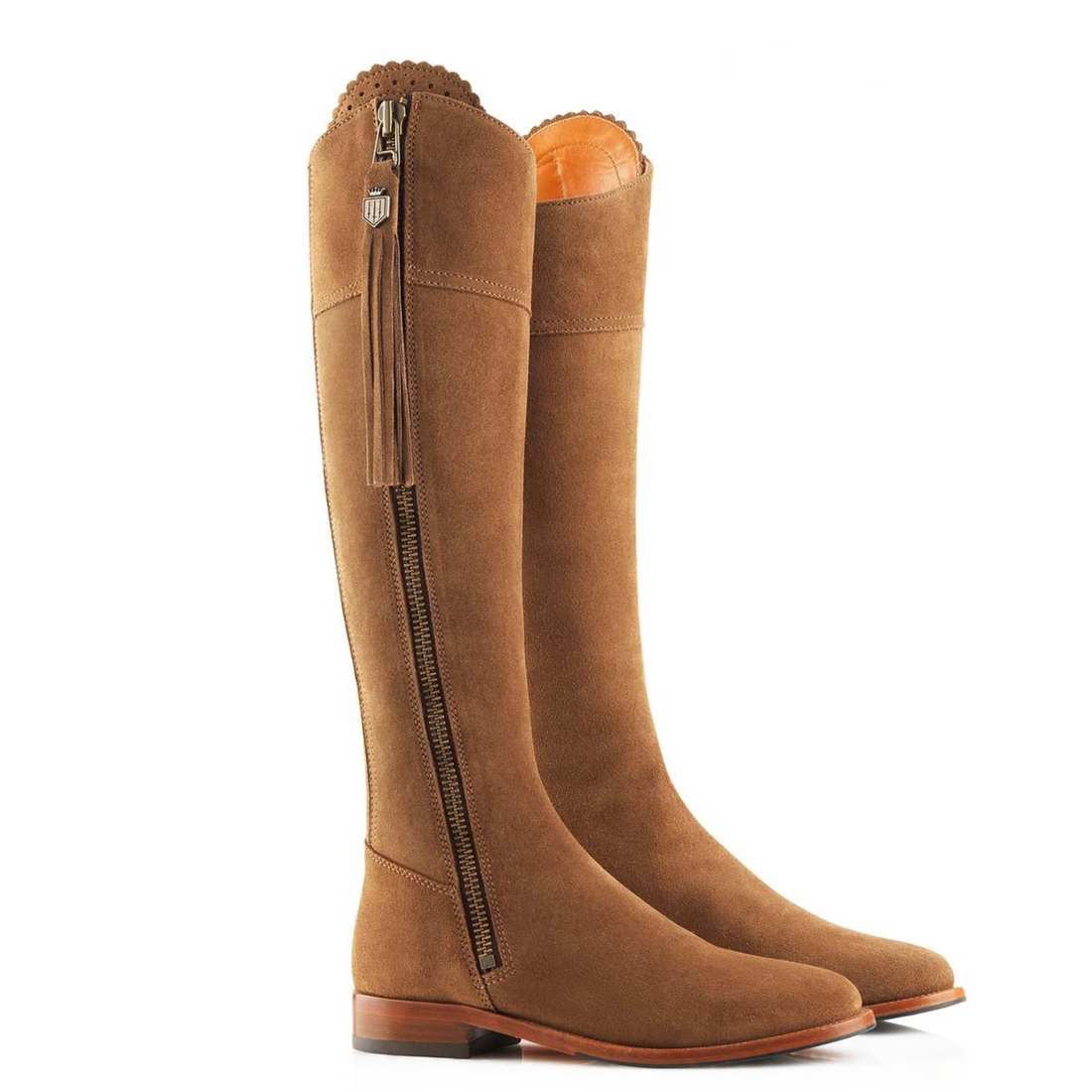 The Regina Narrow Fit Tan Suede