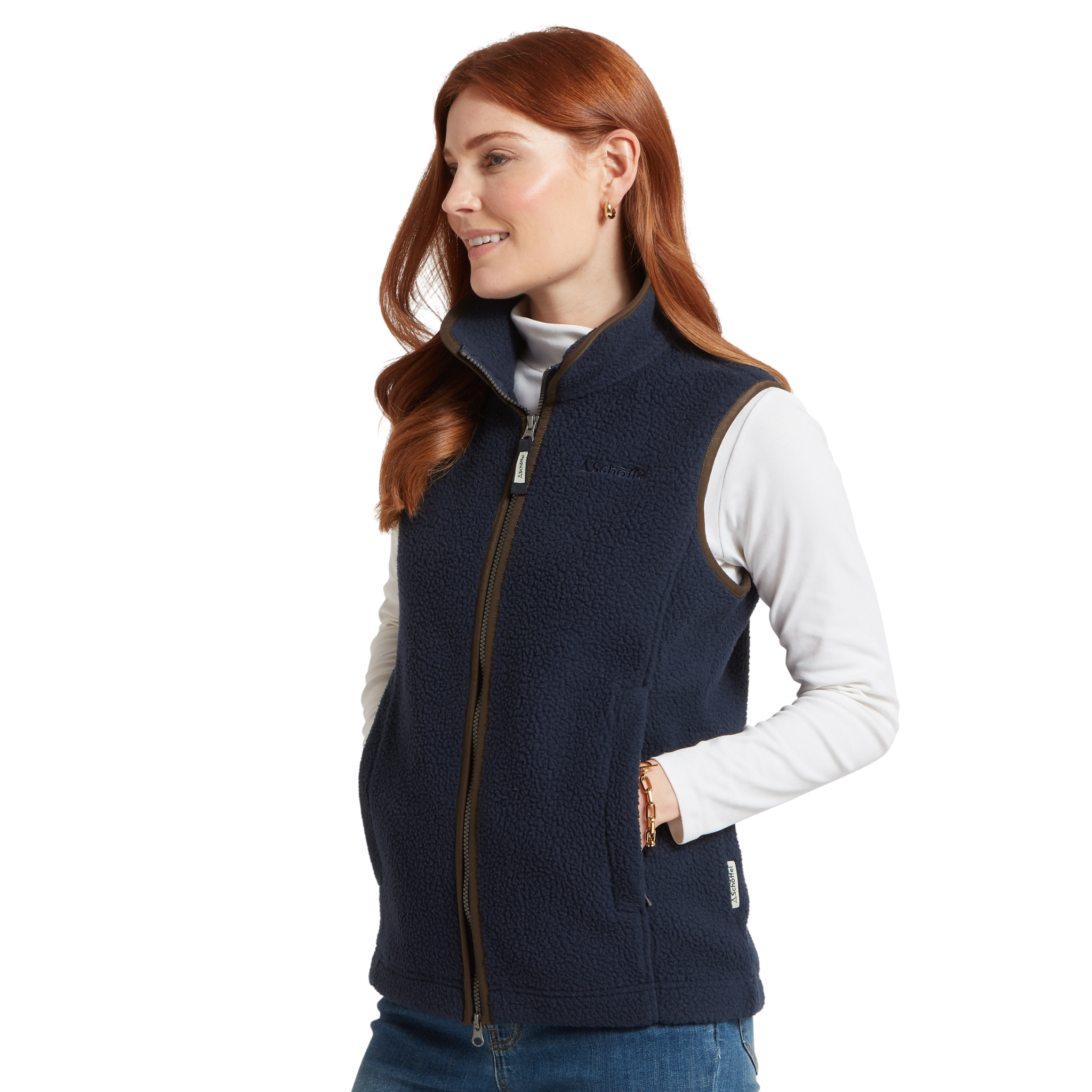Lyndon Retro Fleece Gilet True Navy