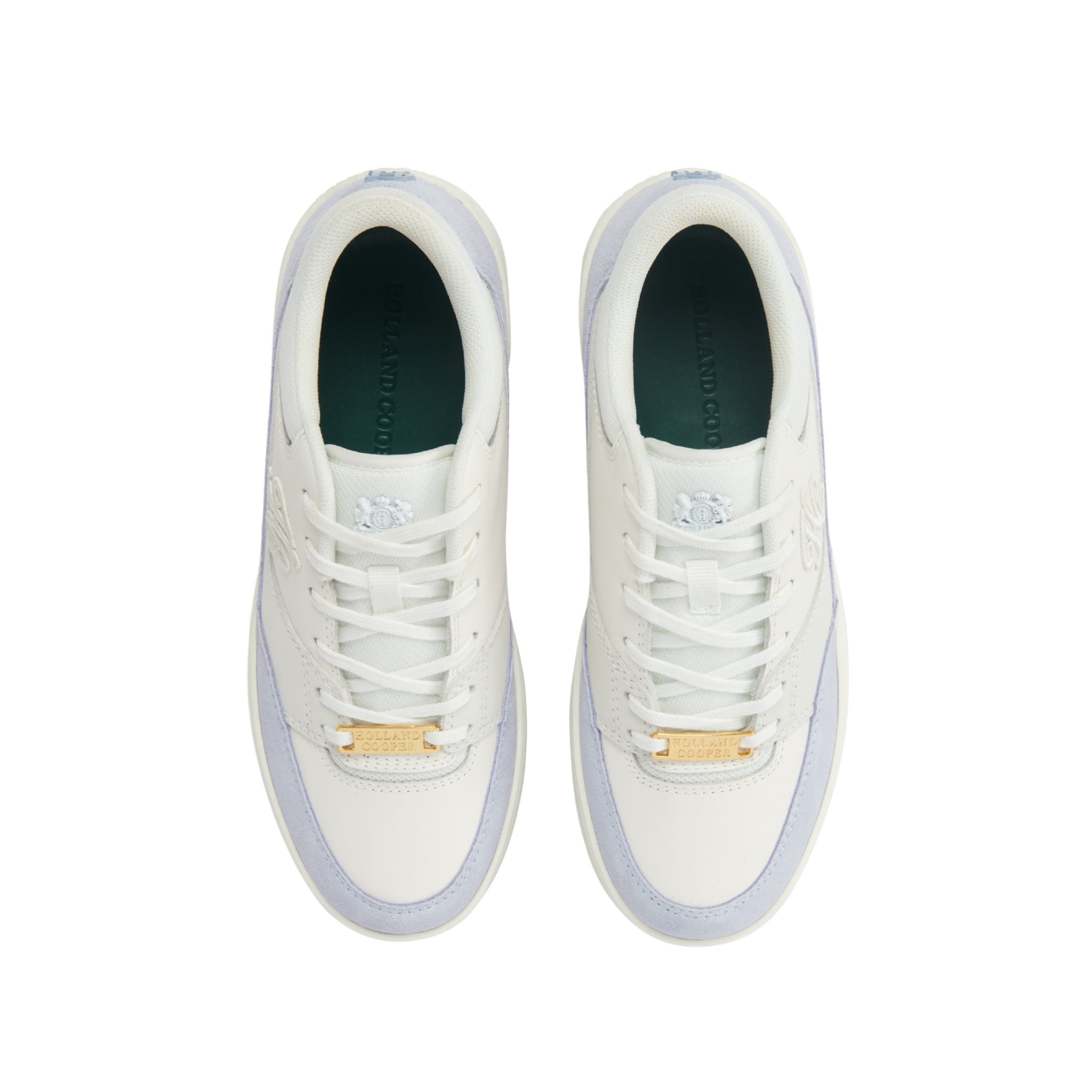 Retro Trainer Cream Smokey Blue