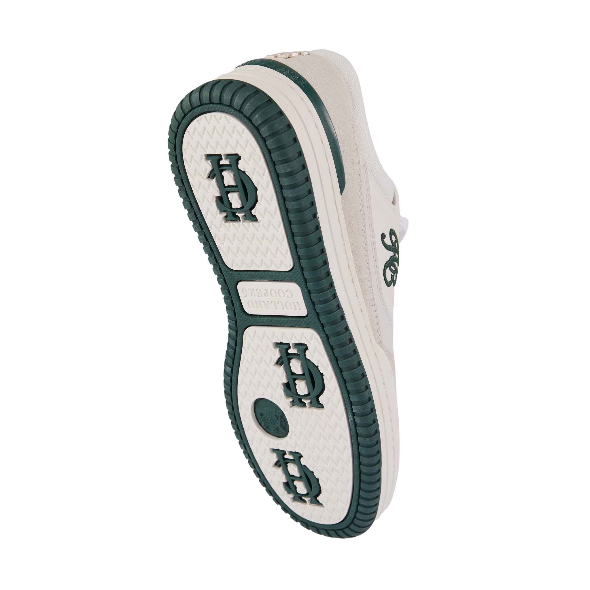 Retro Trainer White Racing Green
