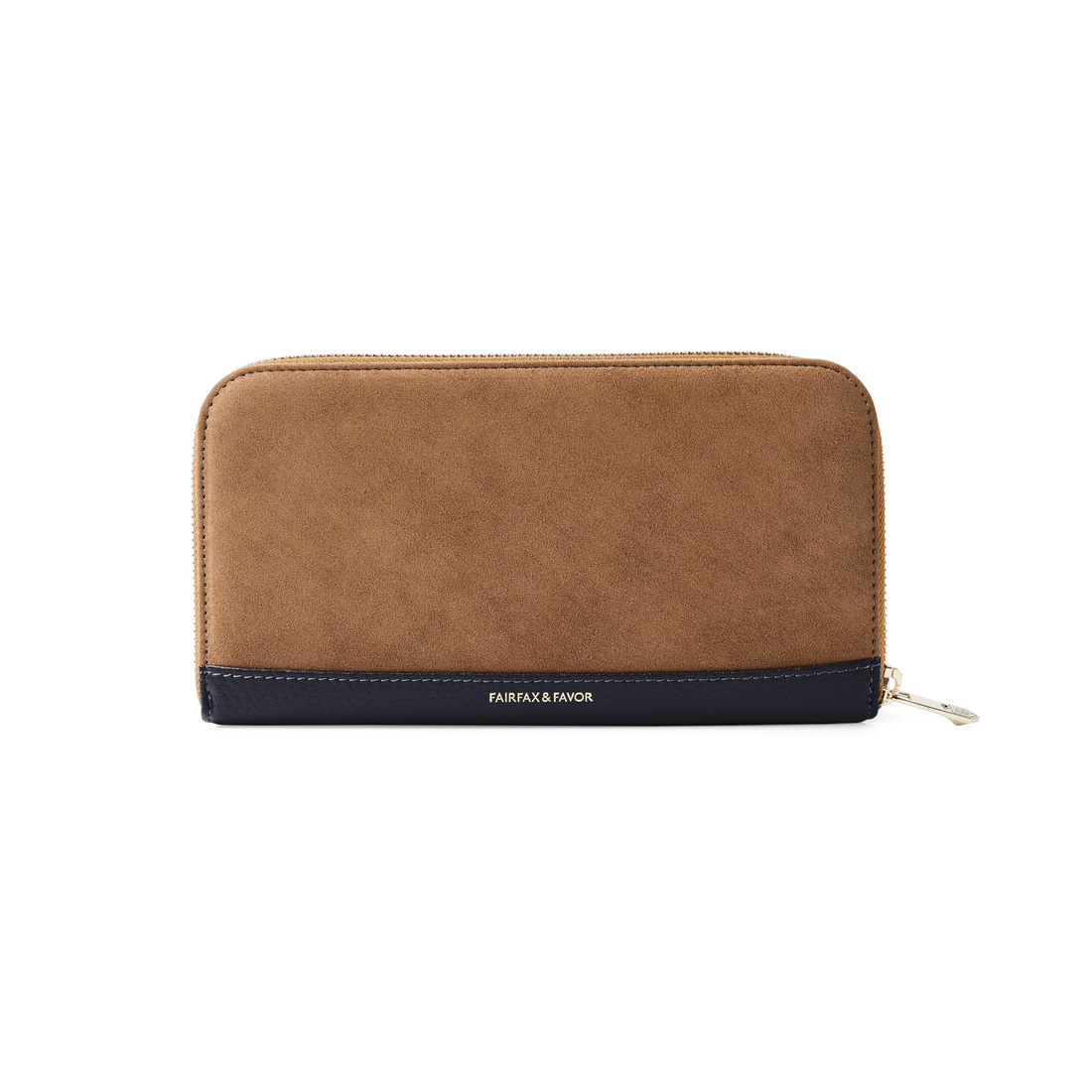 Salisbury Purse Tan/Navy Suede