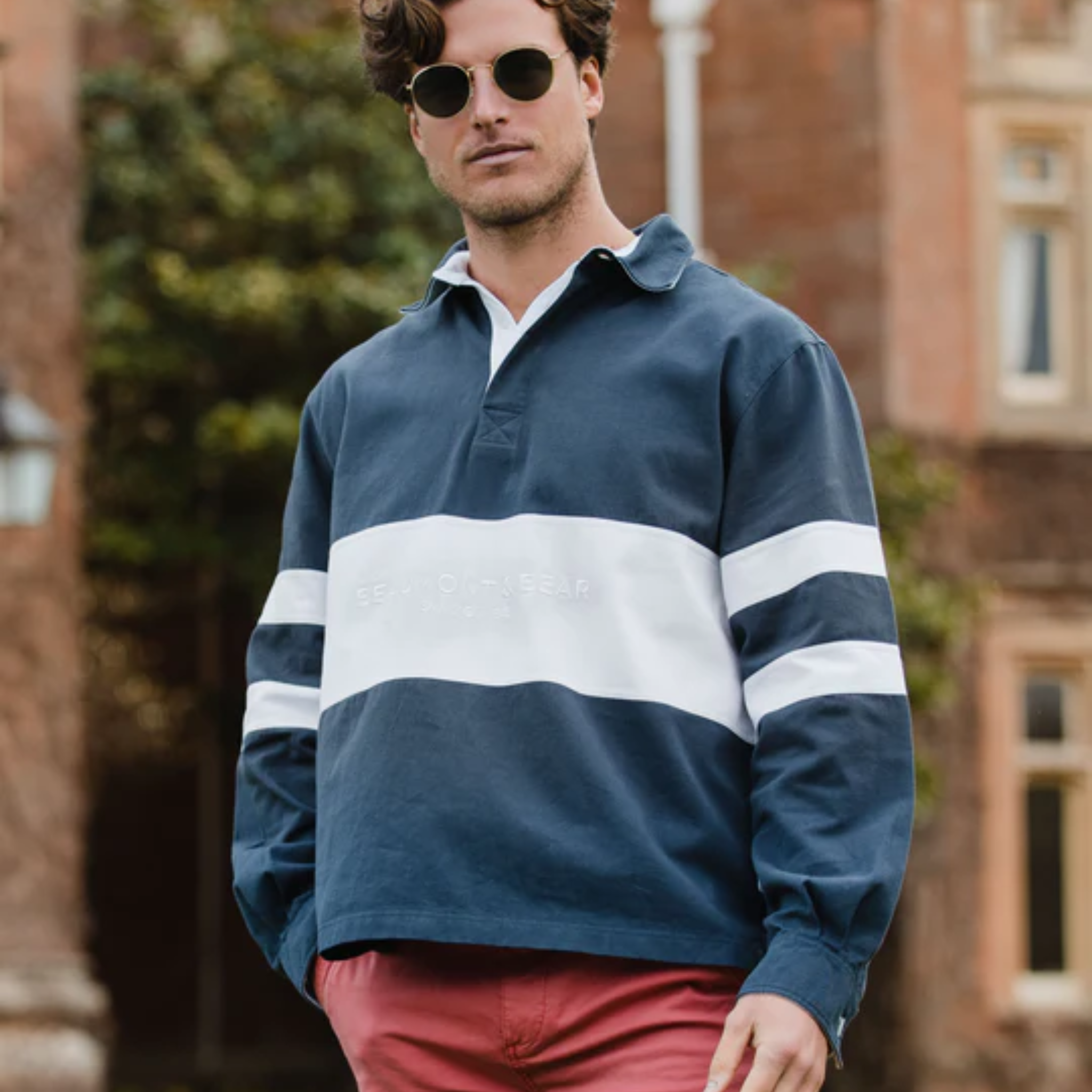 Sandhills Unisex Deck Shirt Washed Navy