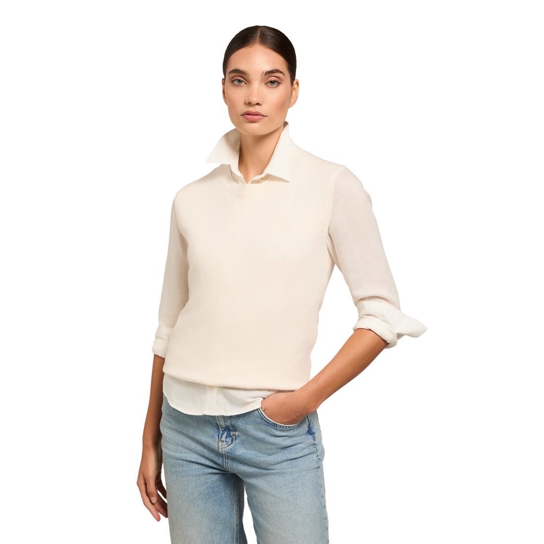 Sarah Knitted Tank Natural