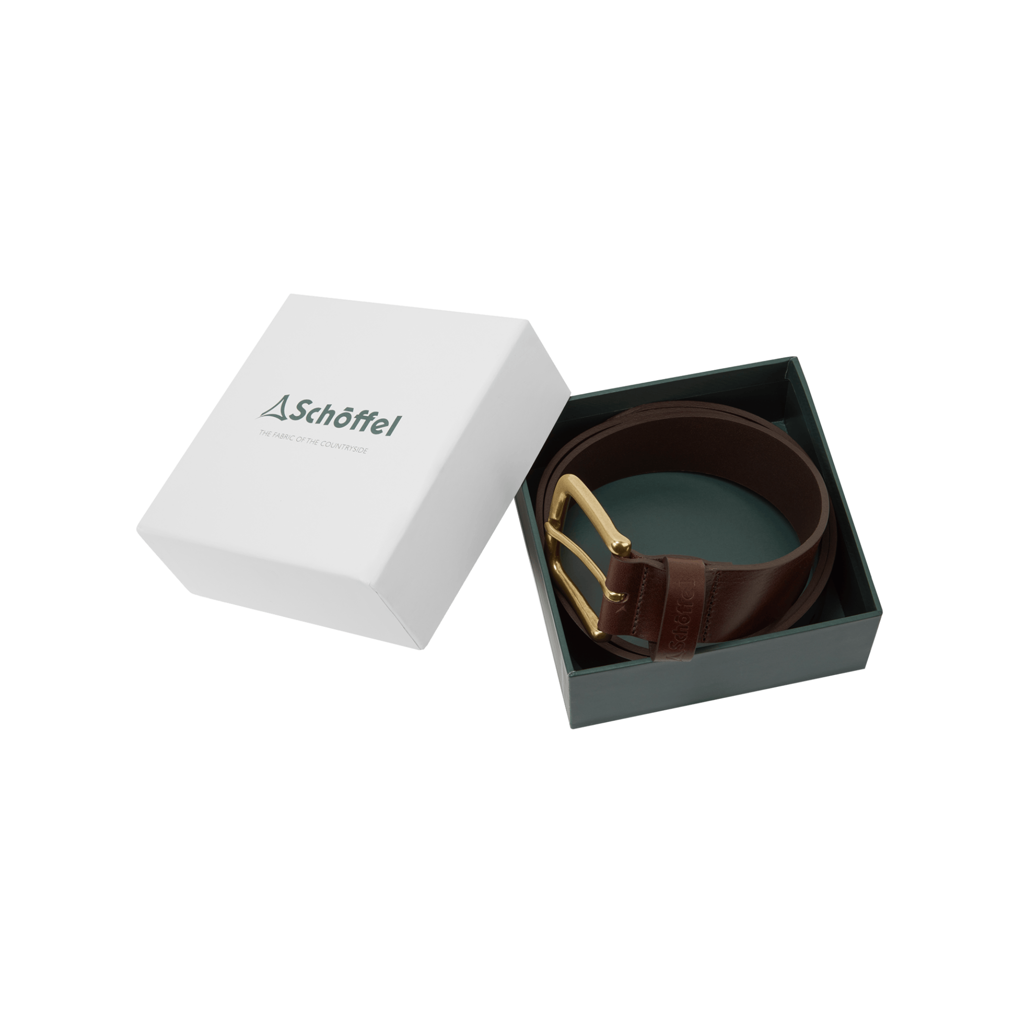 Castleton Leather Belt Dark Brown