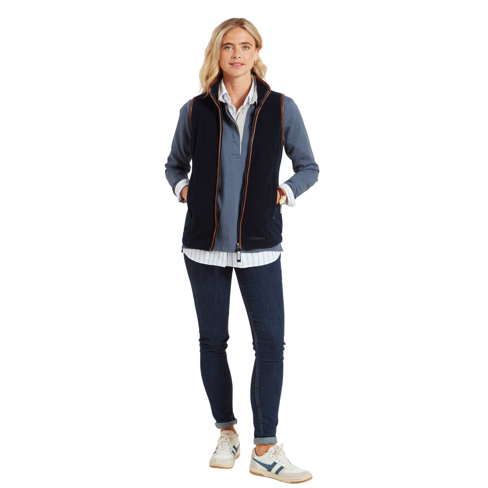 Lyndon Fleece Gilet Navy