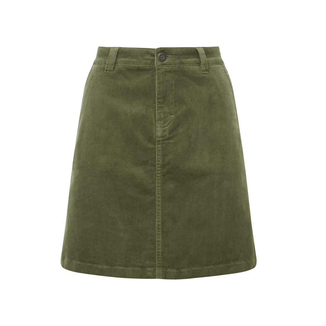 Sage Cord Skirt Dark Sage