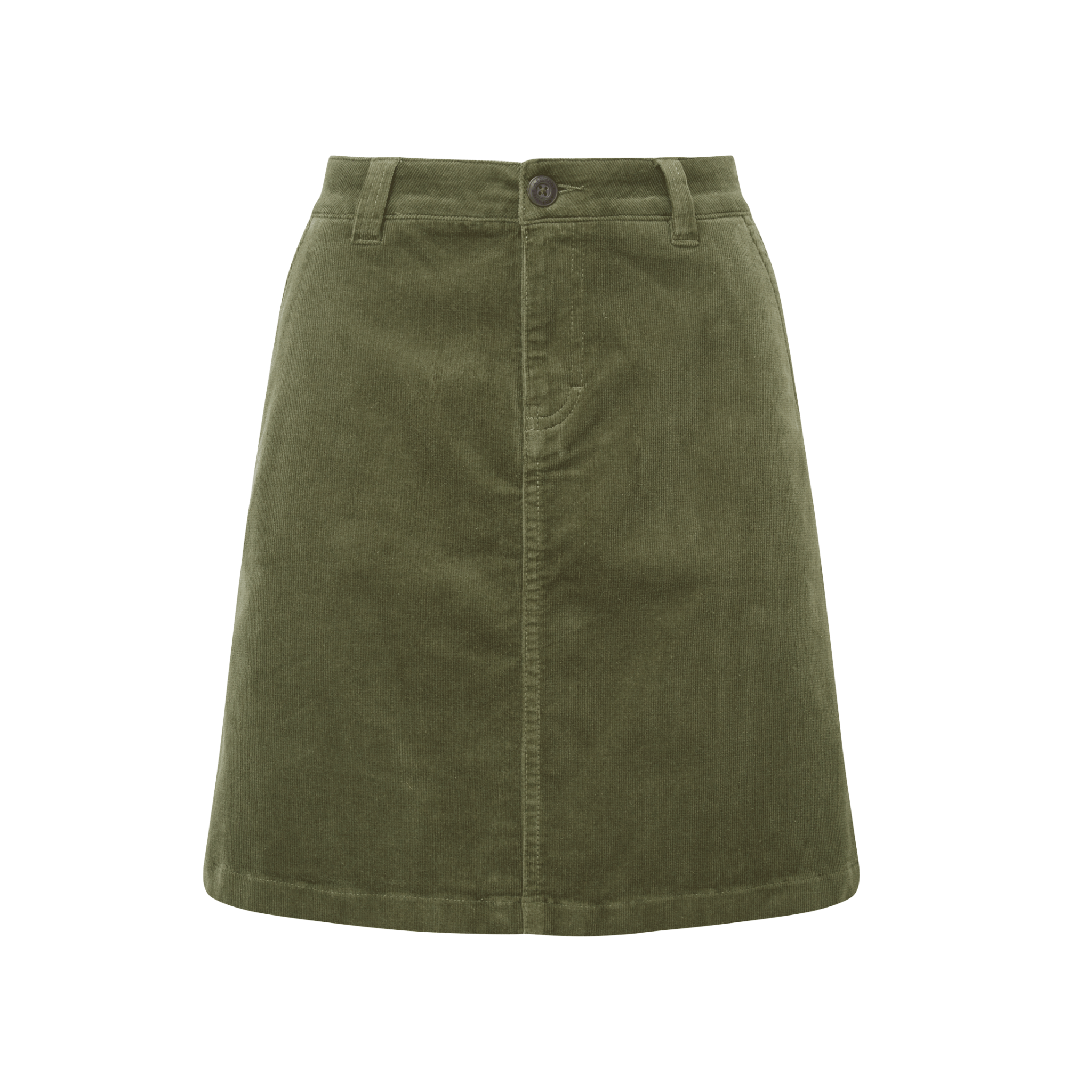Sage Cord Skirt Dark Sage