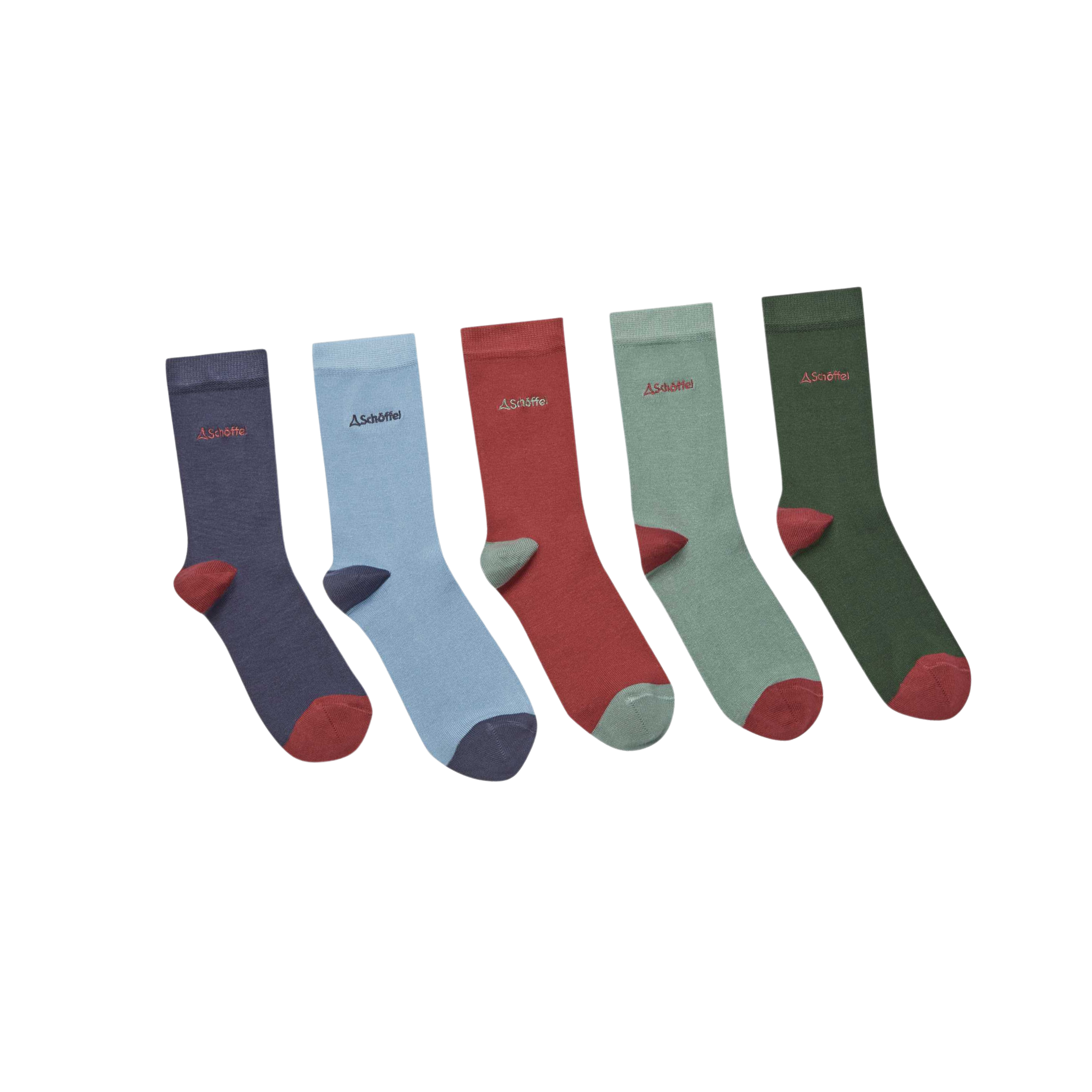 Bamboo Logo Sock Box (Box of 5) Ladies Pink Mix