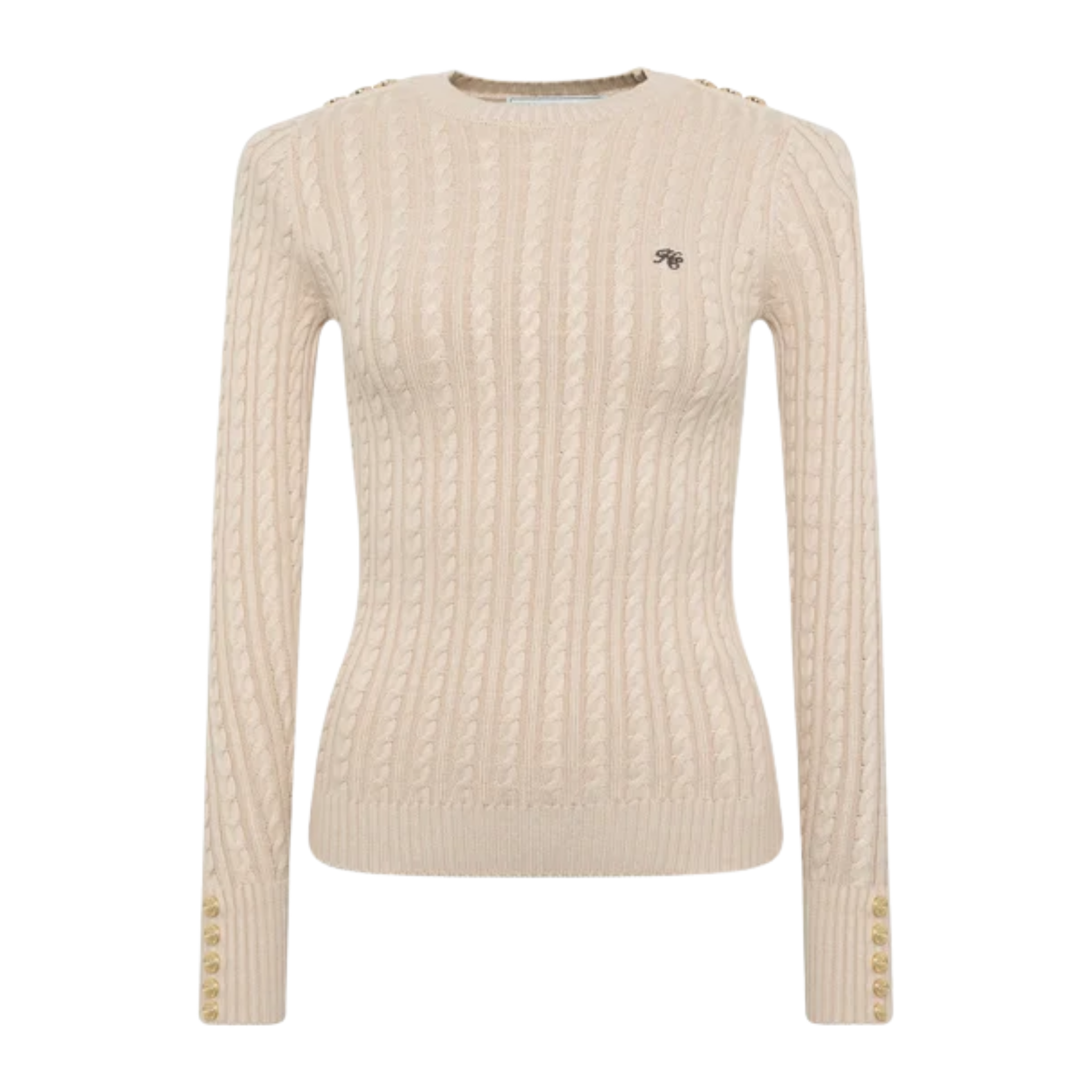 Seattle Cable Crew Knit Oatmeal