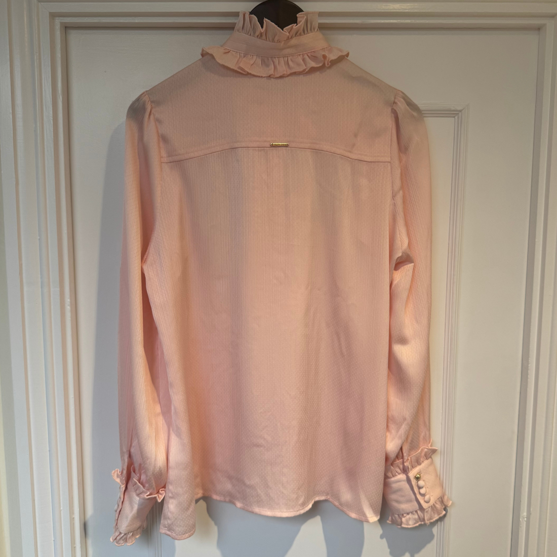 Seconds 041 Rebecca Ruffle Blouse Blush Size 12