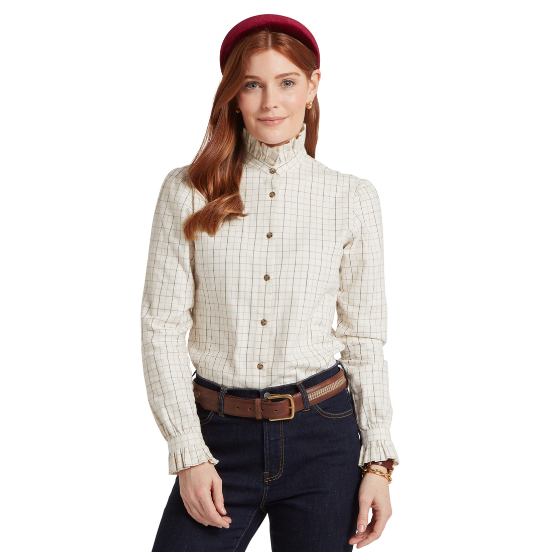 Sheringham Shirt Cobblestone Tattersall