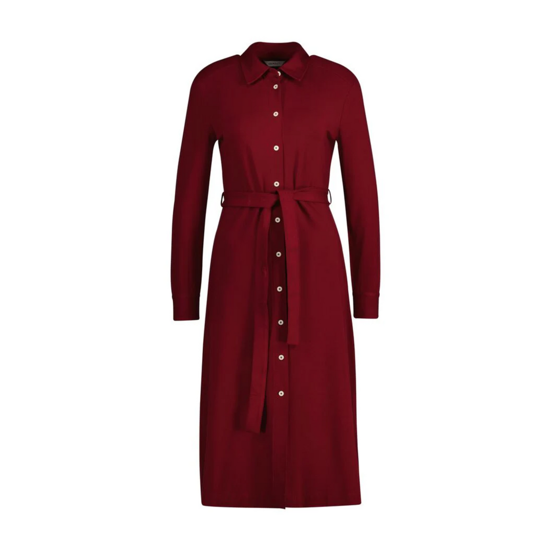 Slim Jersey Shirt Dress Plumped Red