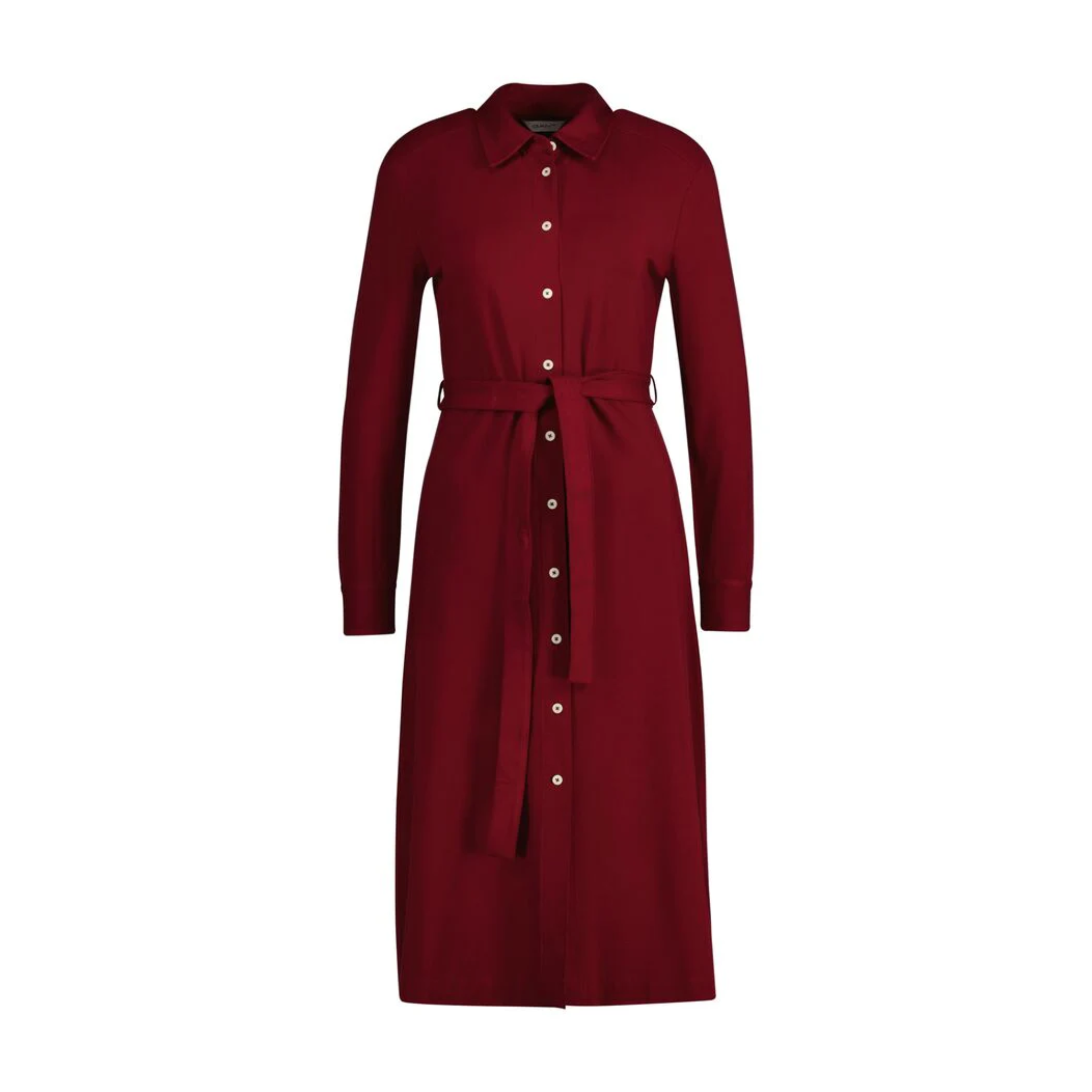 Slim Jersey Shirt Dress Plumped Red