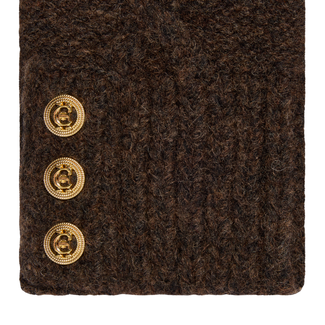 Sloane Fingerless Gloves Chocolate