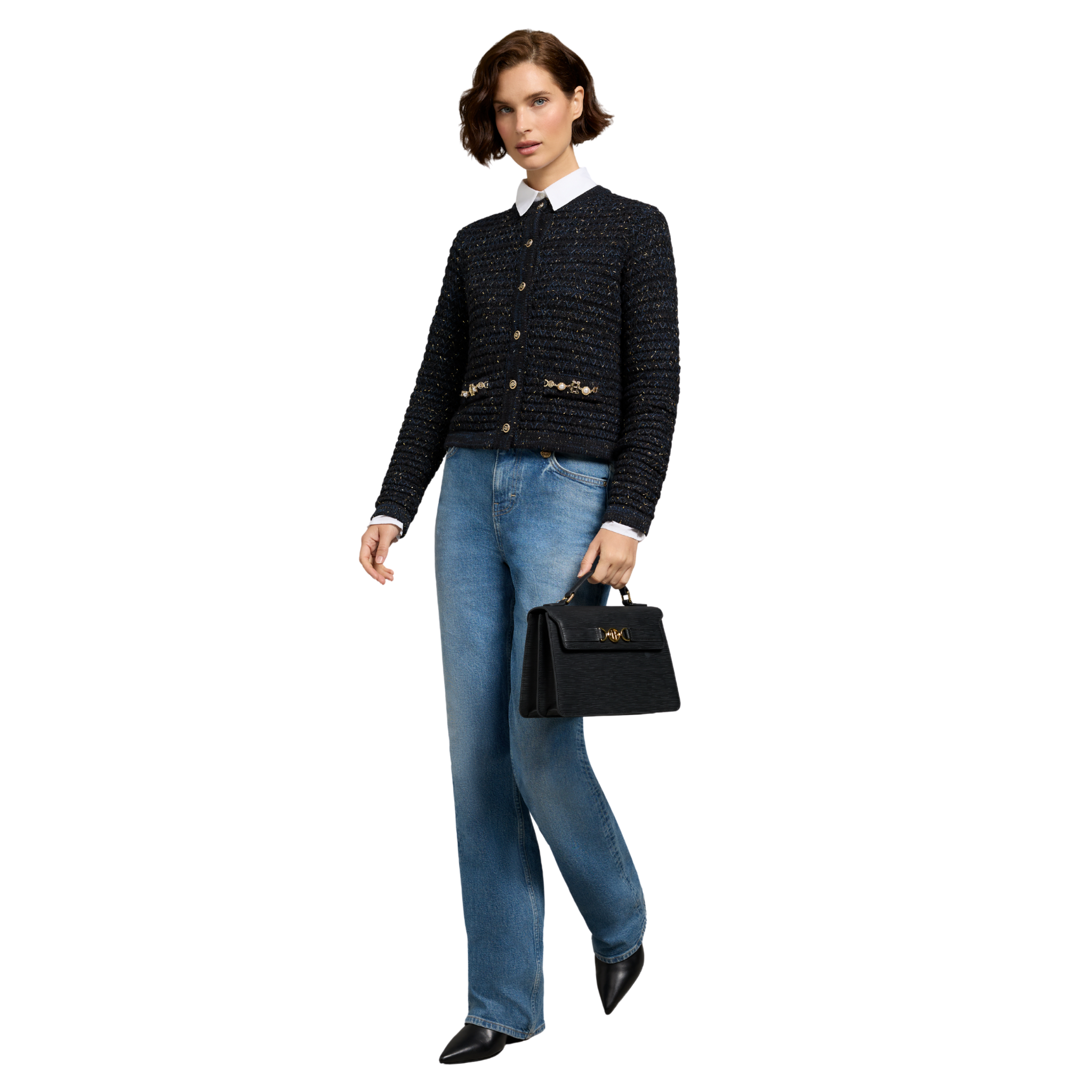 Sofia Knitted Jacket Black