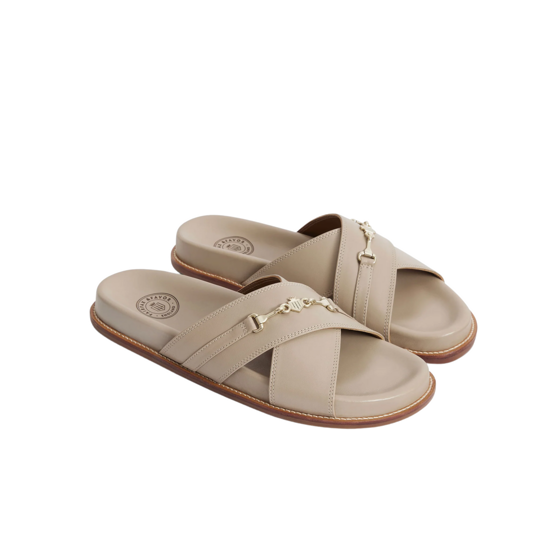 Southwold Sandal Stone Leather