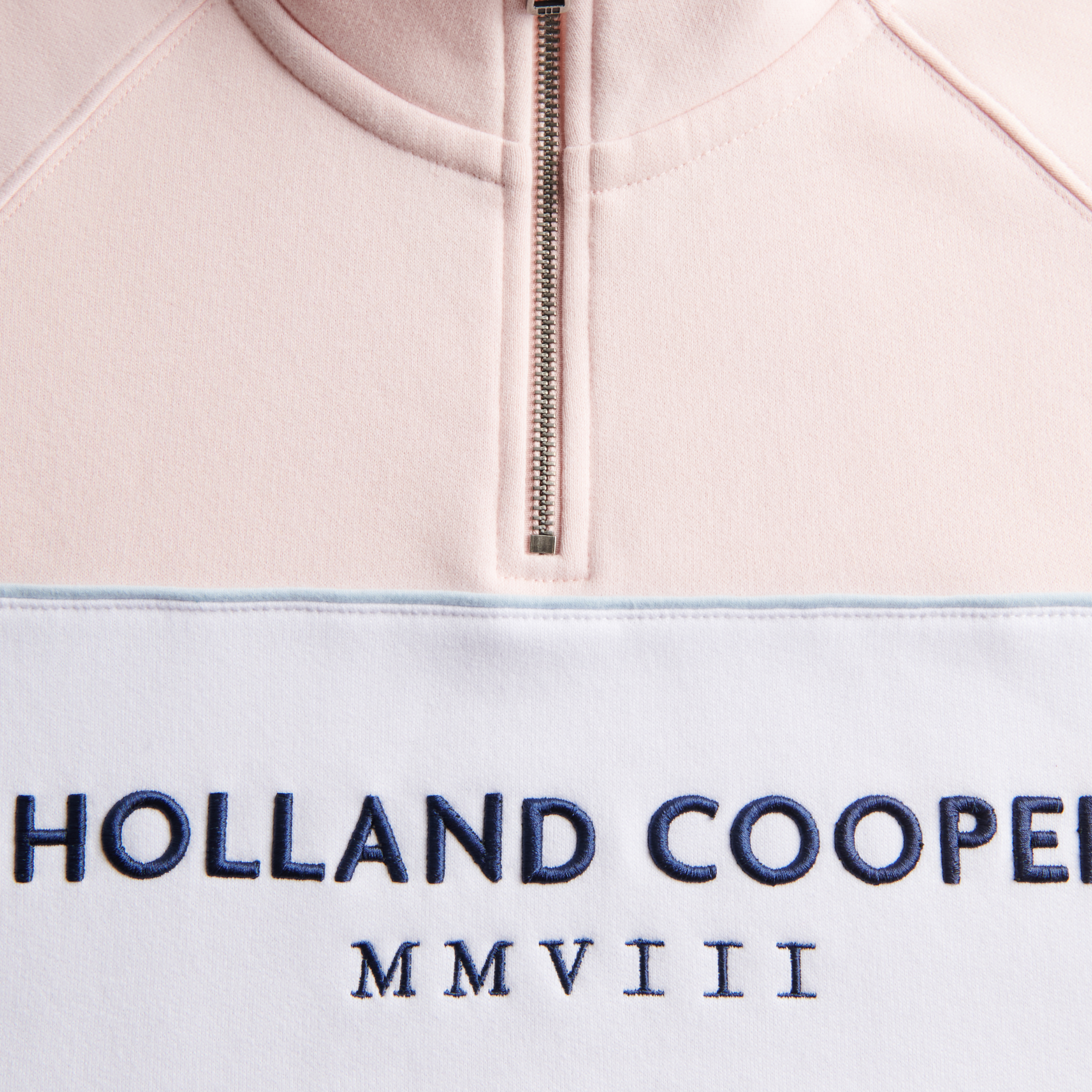 Sporting Heritage Zip Henley Pink