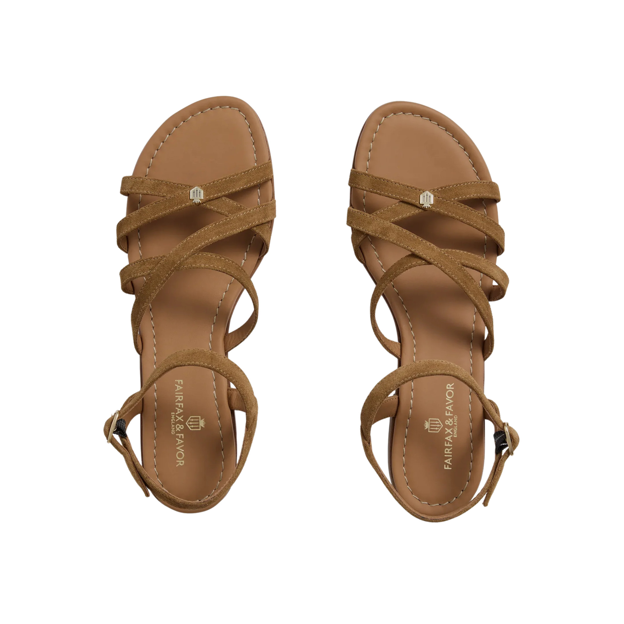 St Ives Sandal Tan Suede