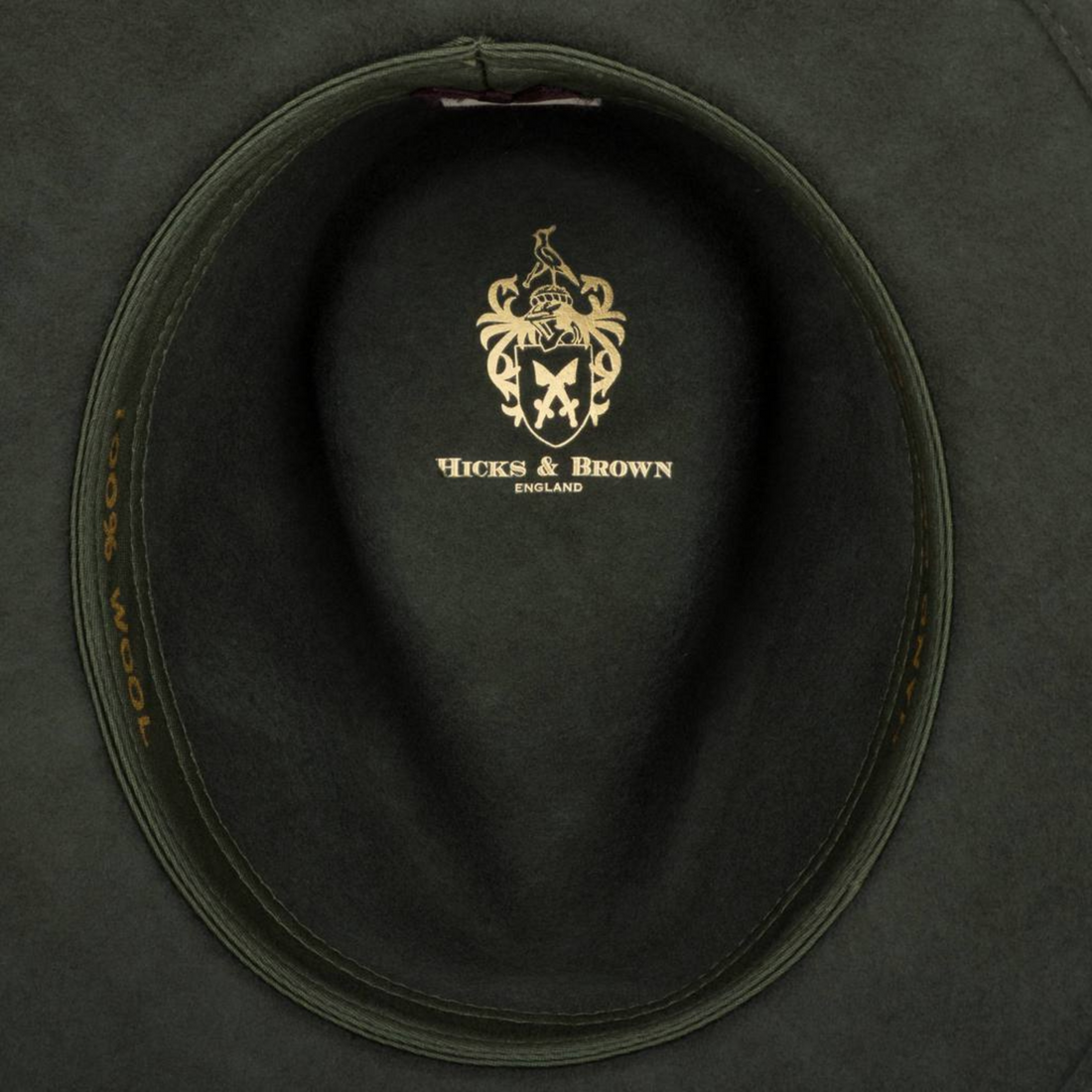 Suffolk Fedora In Olive (Fawn Feather)