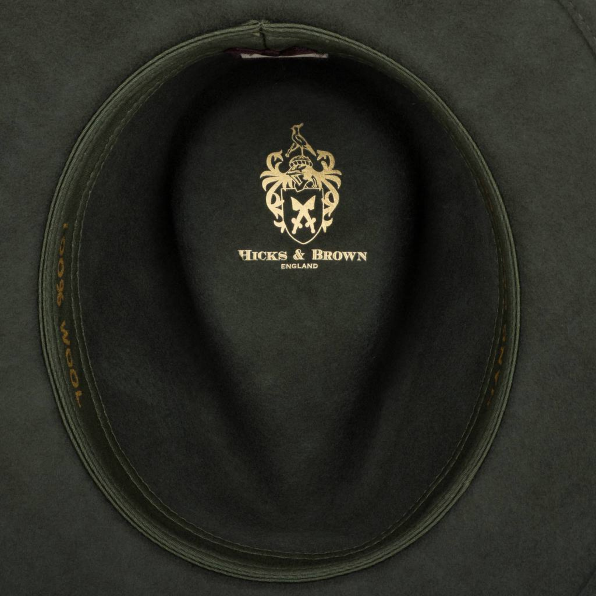 Suffolk Fedora In Olive (Fawn Feather)