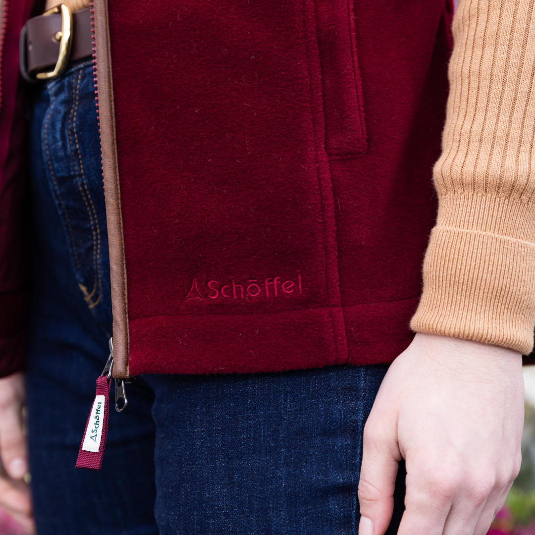 Lyndon Fleece Gilet Claret