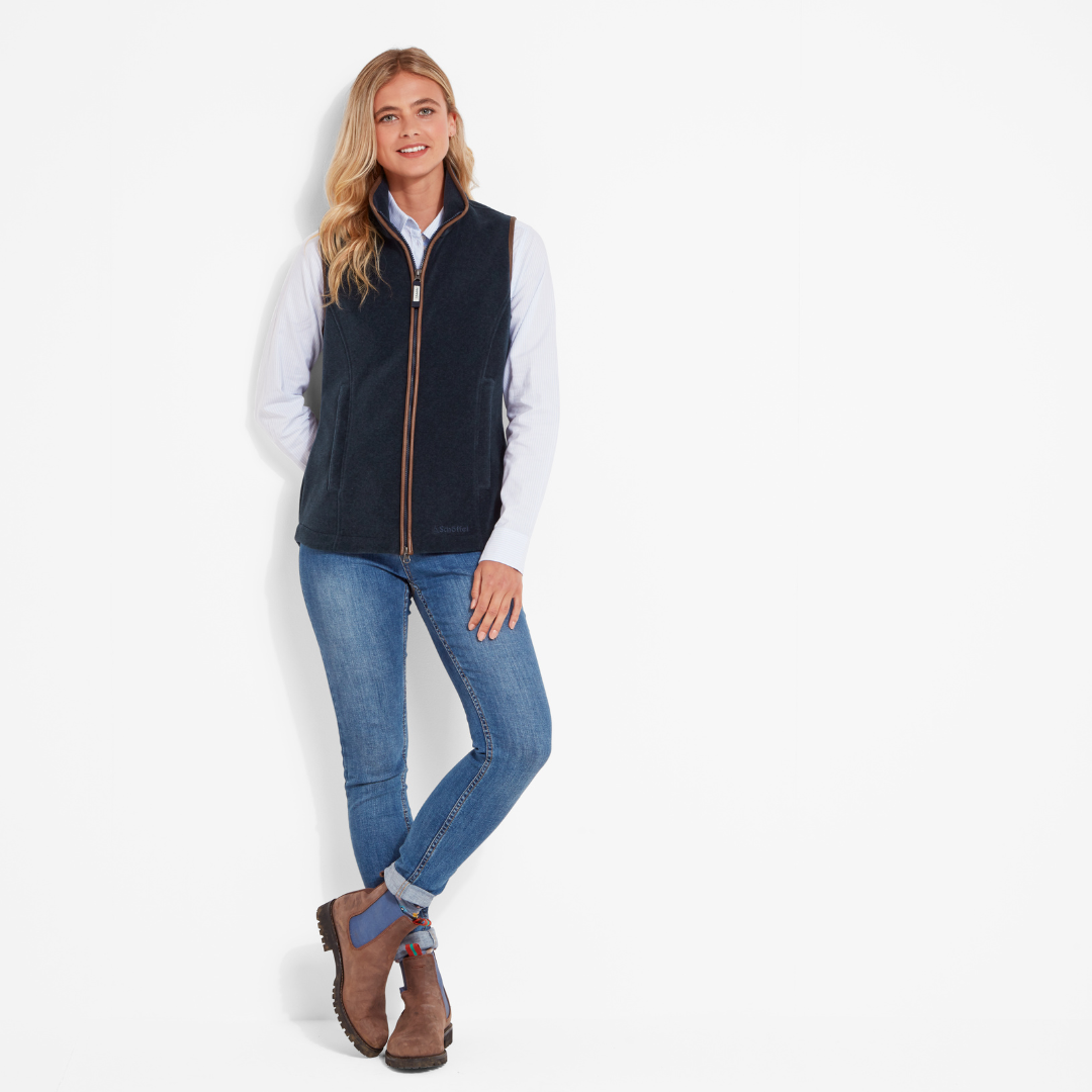 Lyndon Fleece Gilet Petrol Blue