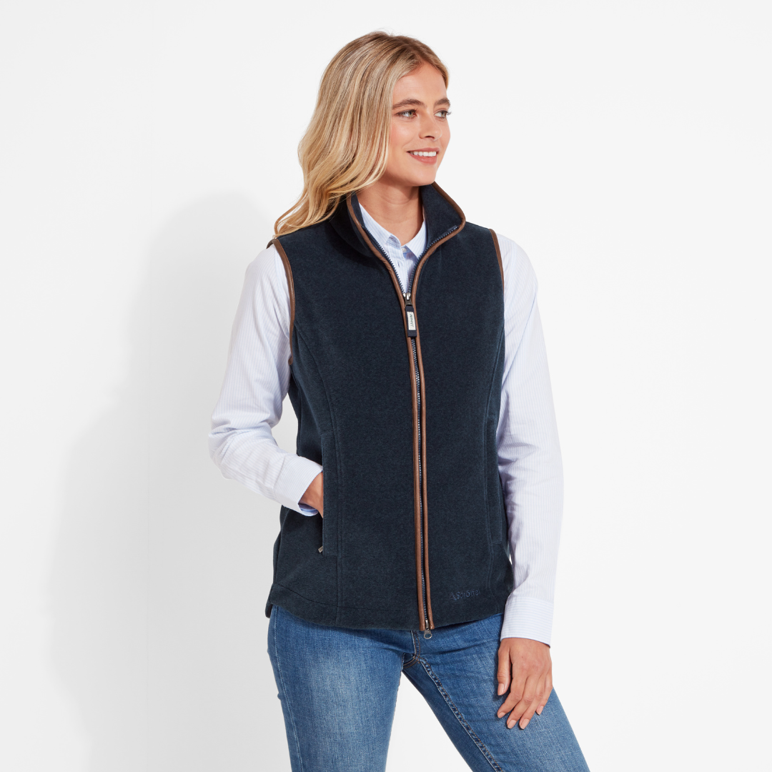 Lyndon Fleece Gilet Petrol Blue