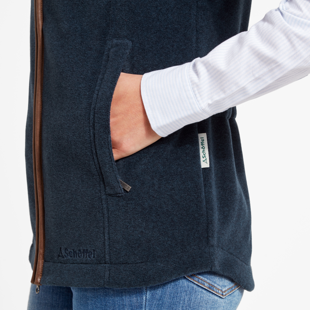 Lyndon Fleece Gilet Petrol Blue