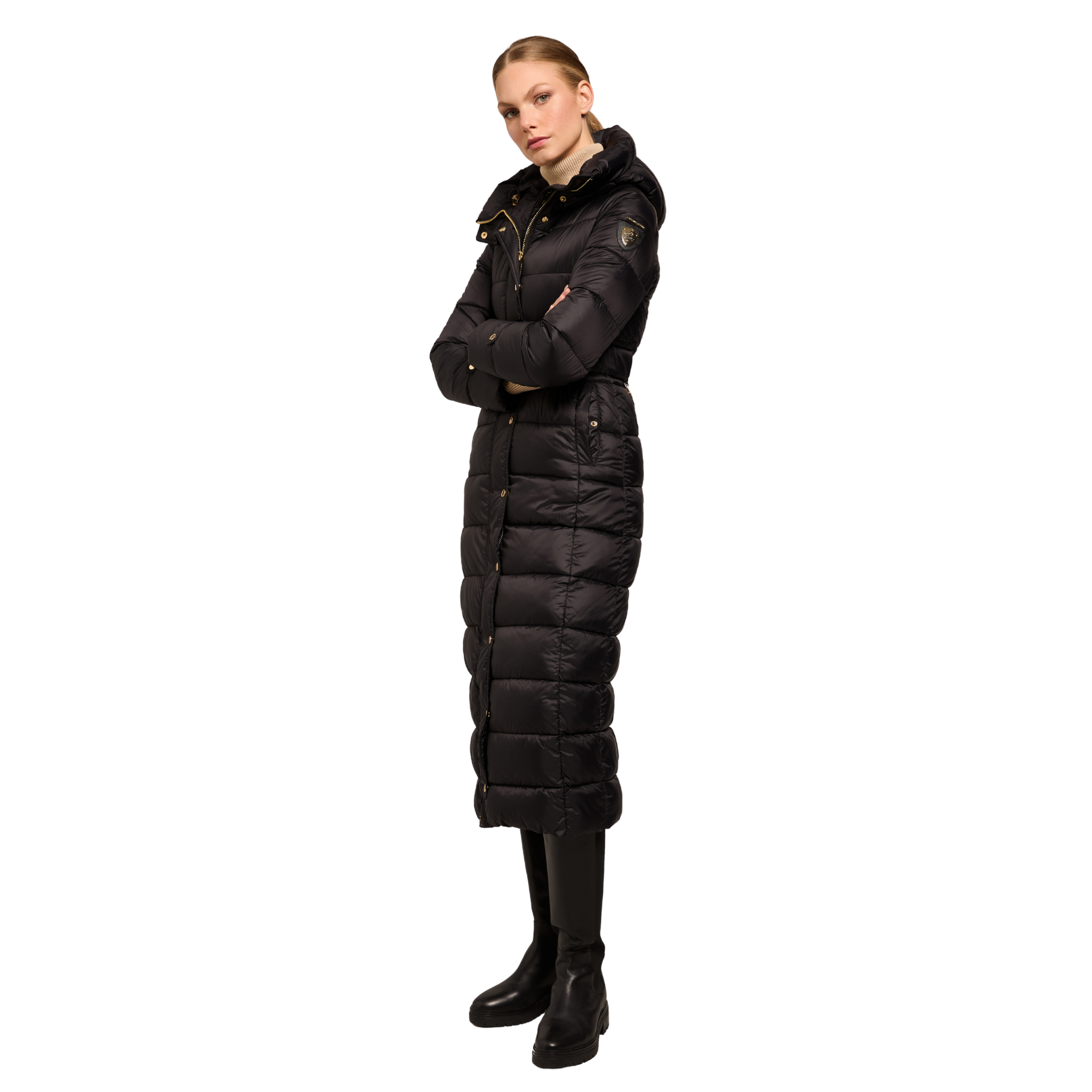 Arosa Longline Coat Black