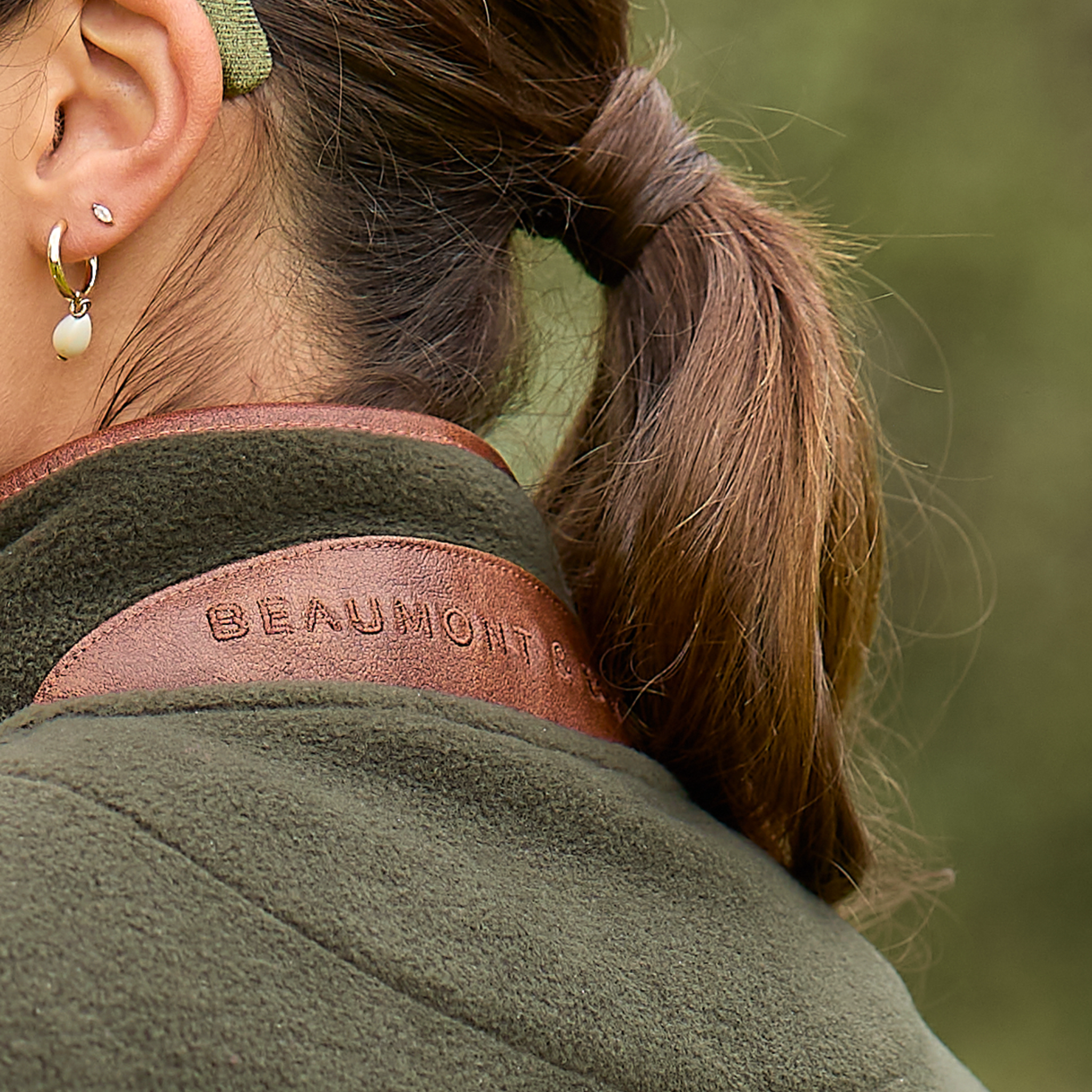 Topsham Unisex Quarter Zip Fleece Khaki