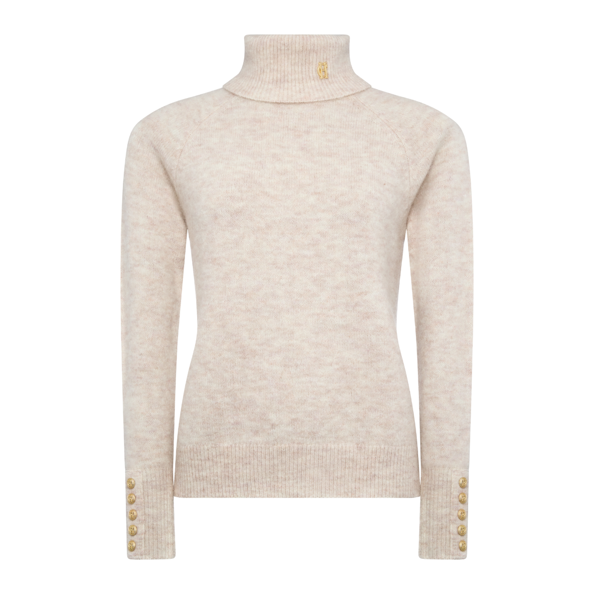 Tori Roll Neck Knit Barley