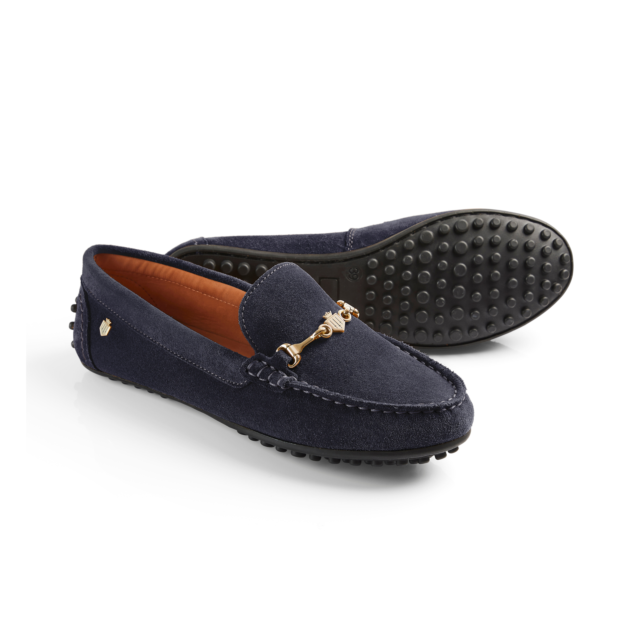 Trinity Driving Shoe Navy Suede