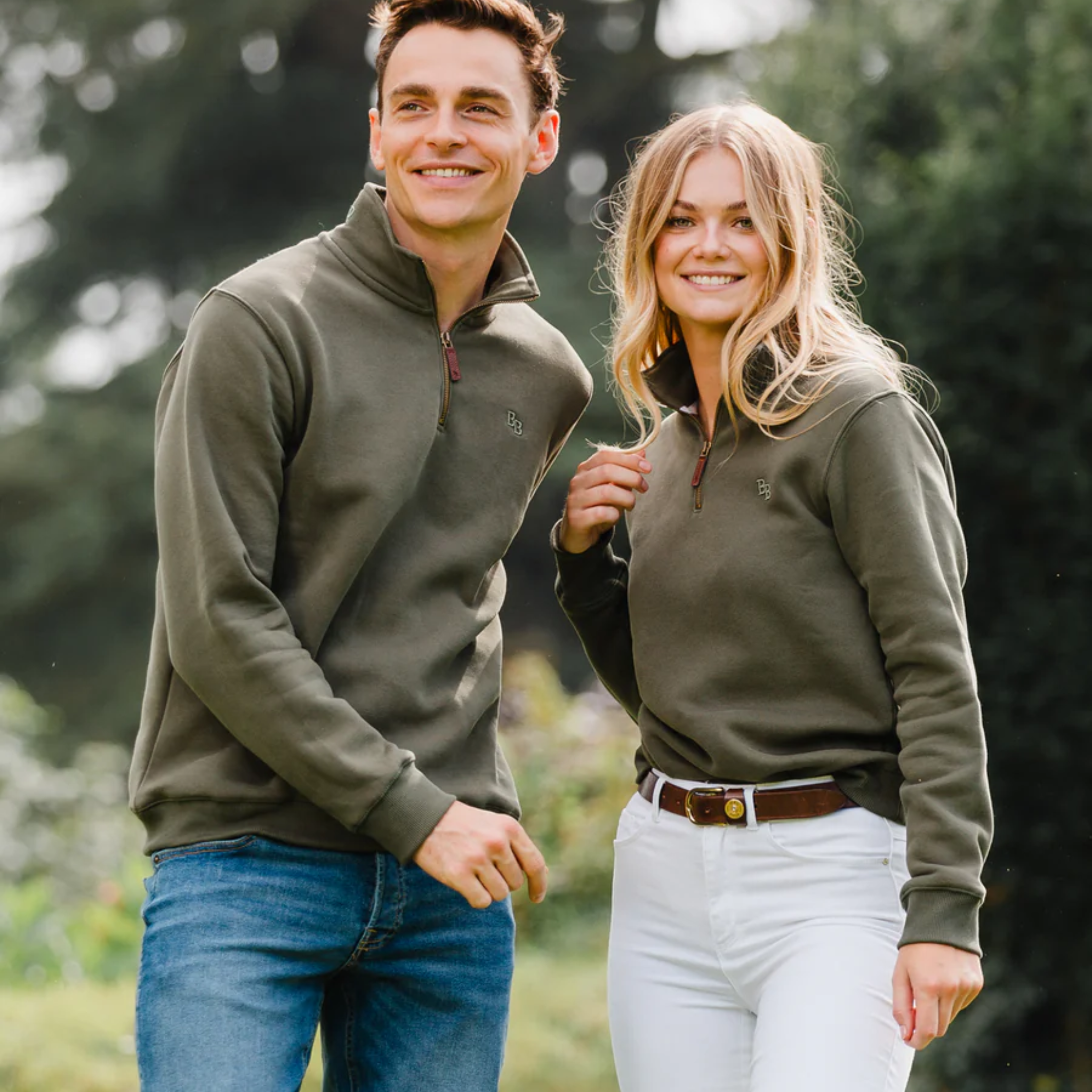 Tuckenhay Unisex Quarter Zip Khaki