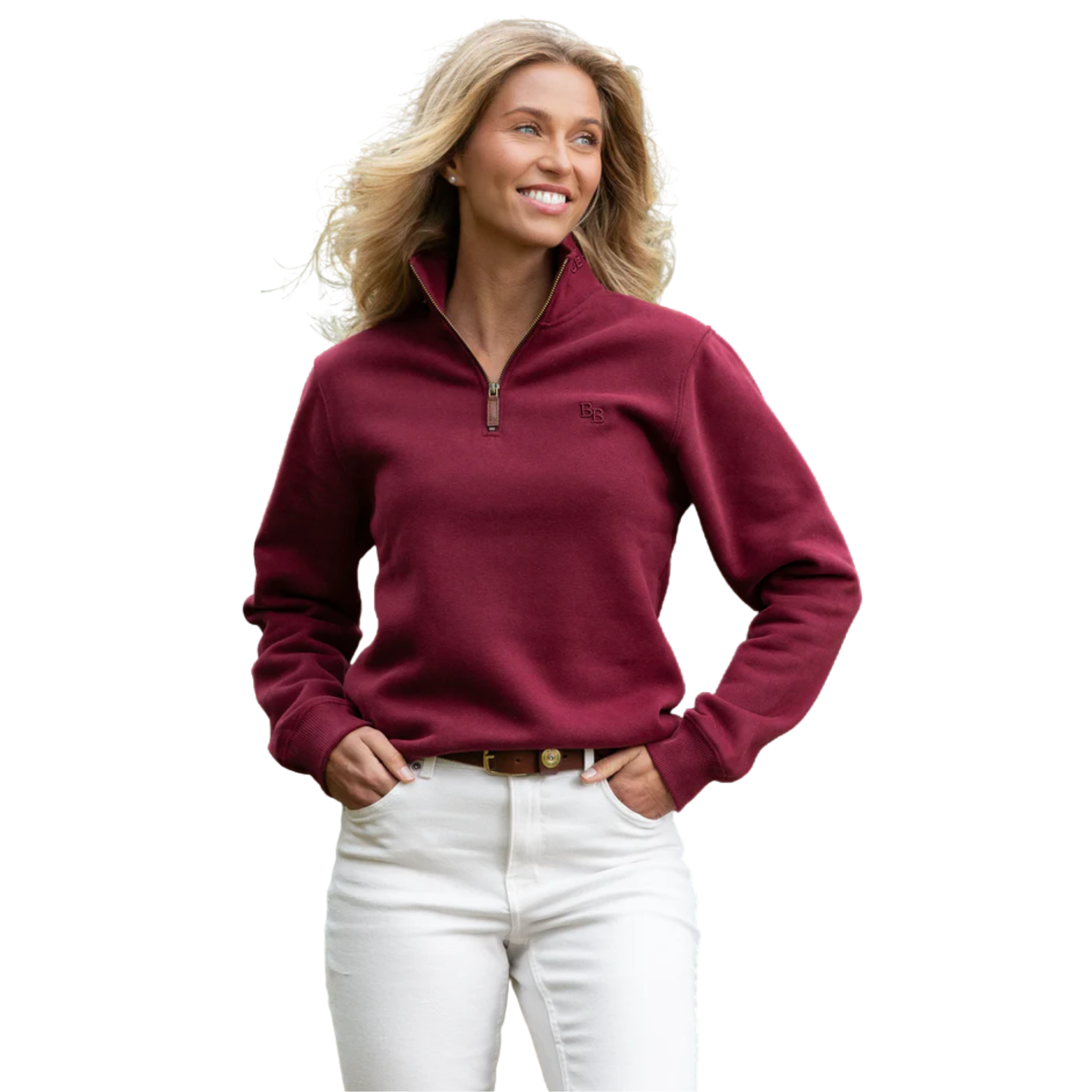 Tuckenhay Unisex Quarter Zip Port