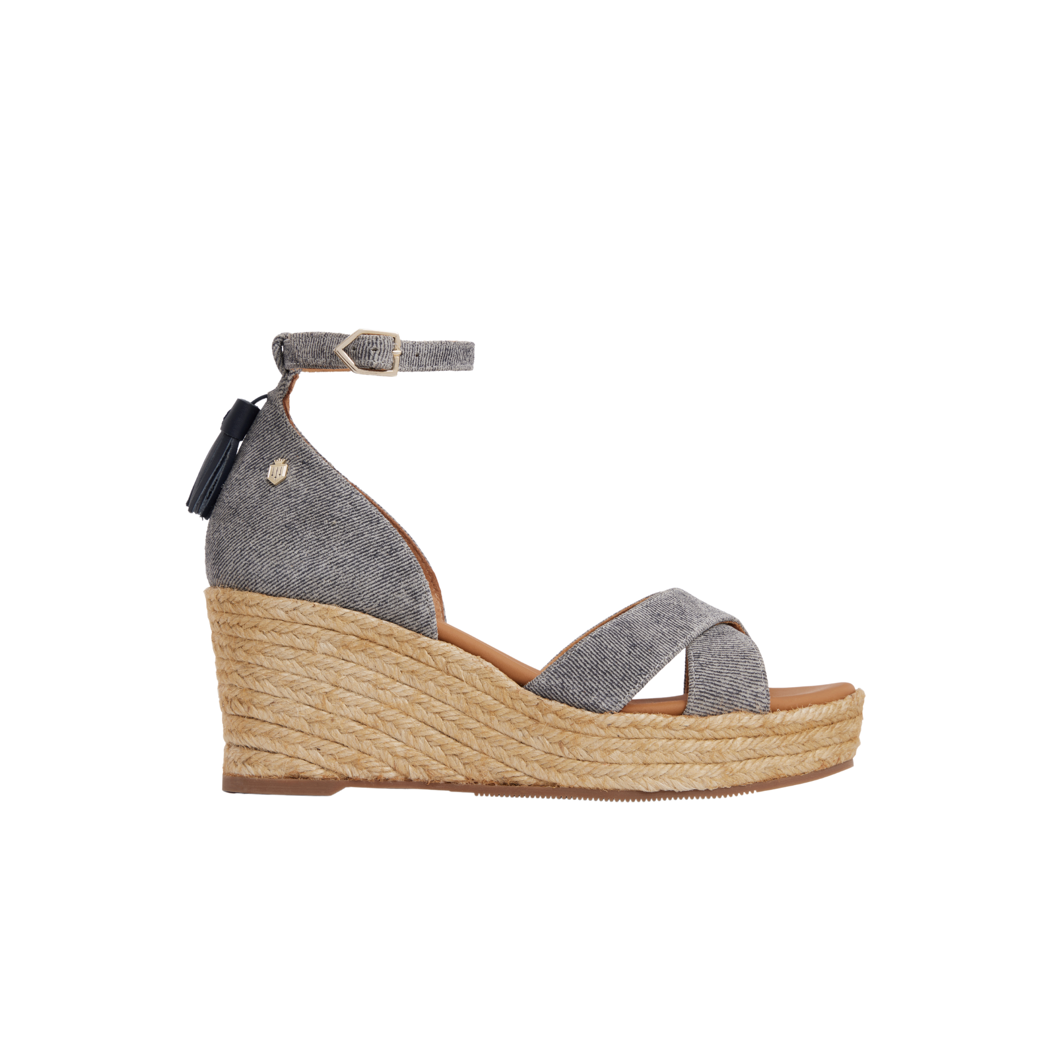 Valencia Mid Wedge Denim Suede