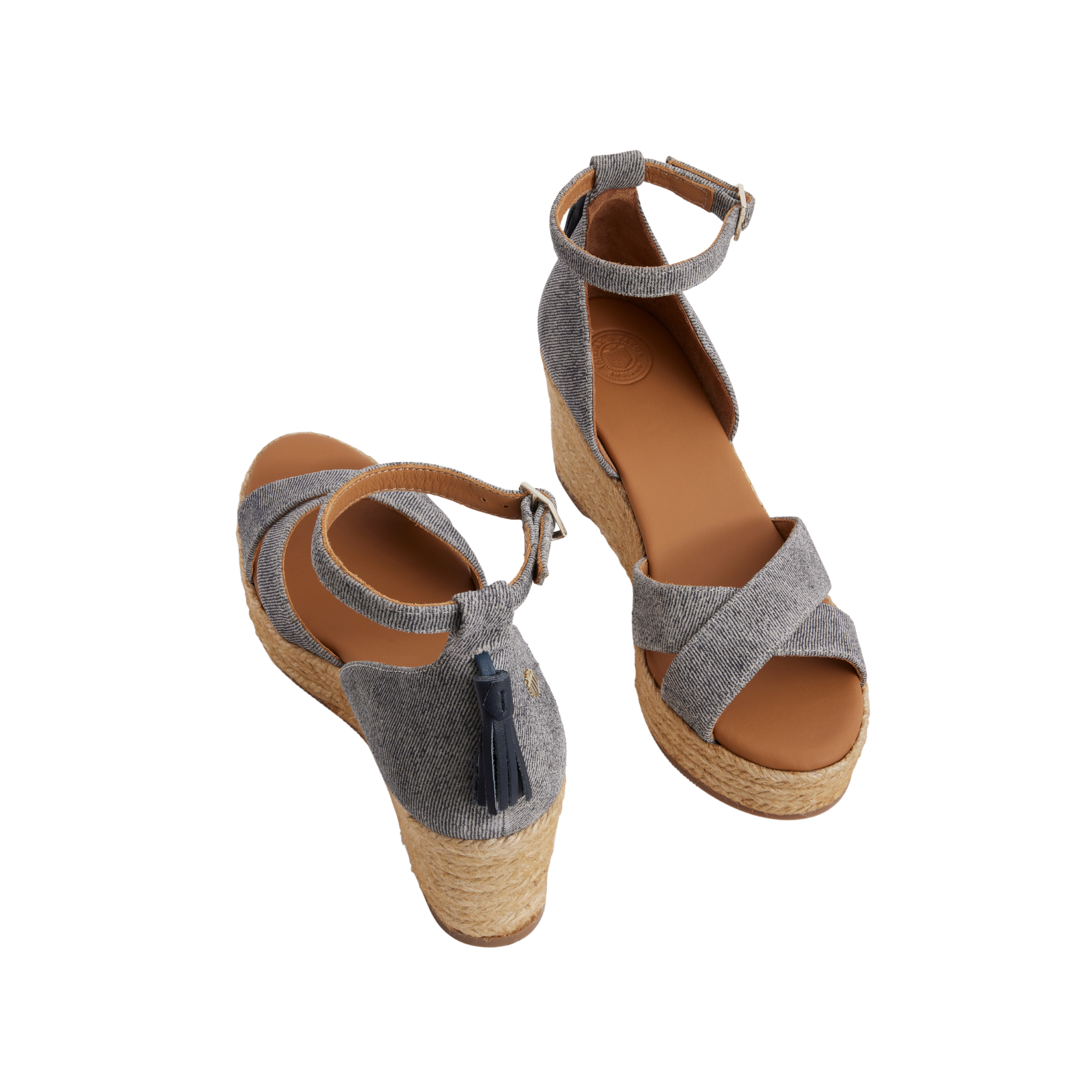 Valencia Mid Wedge Denim Suede