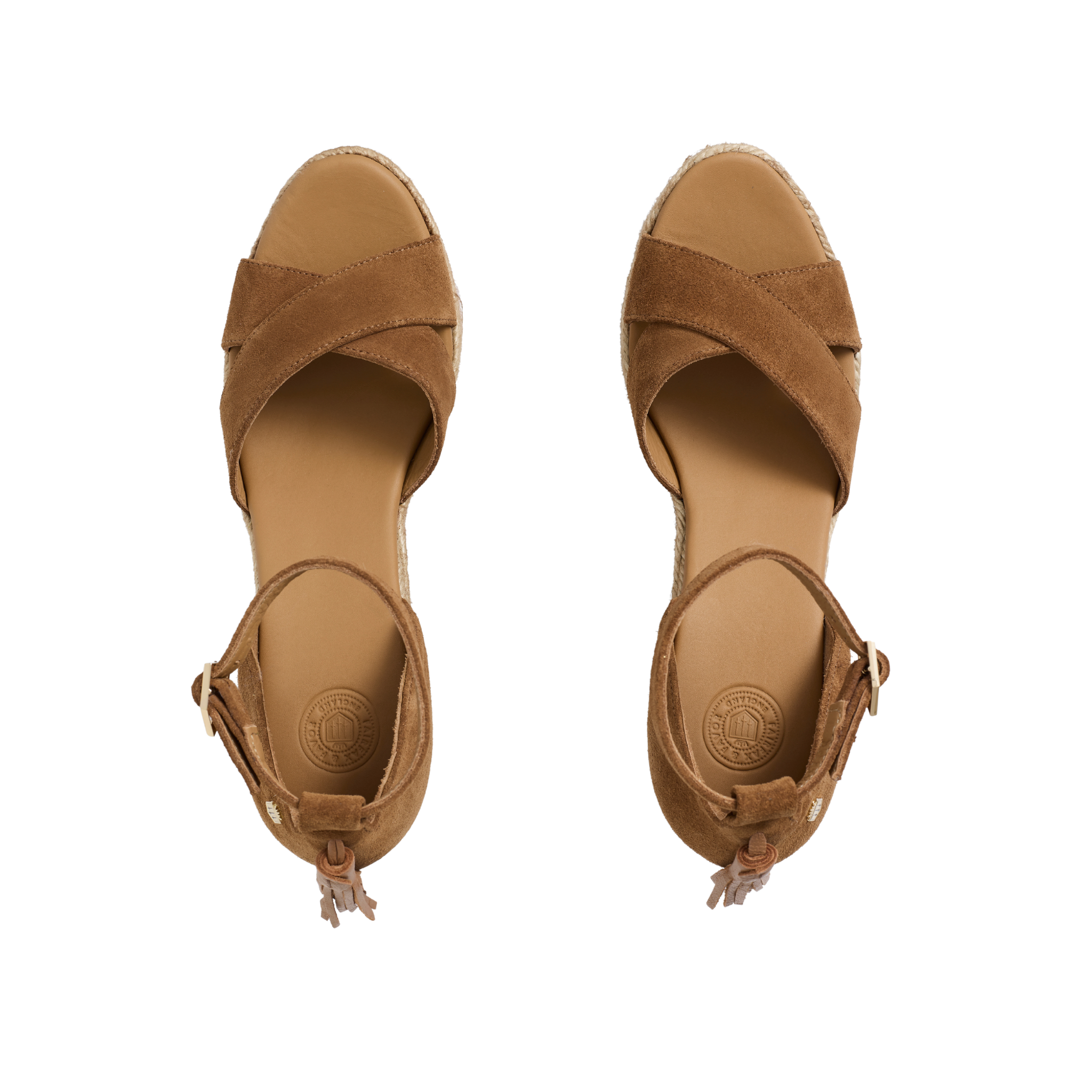 Valencia Mid Wedge Tan Suede