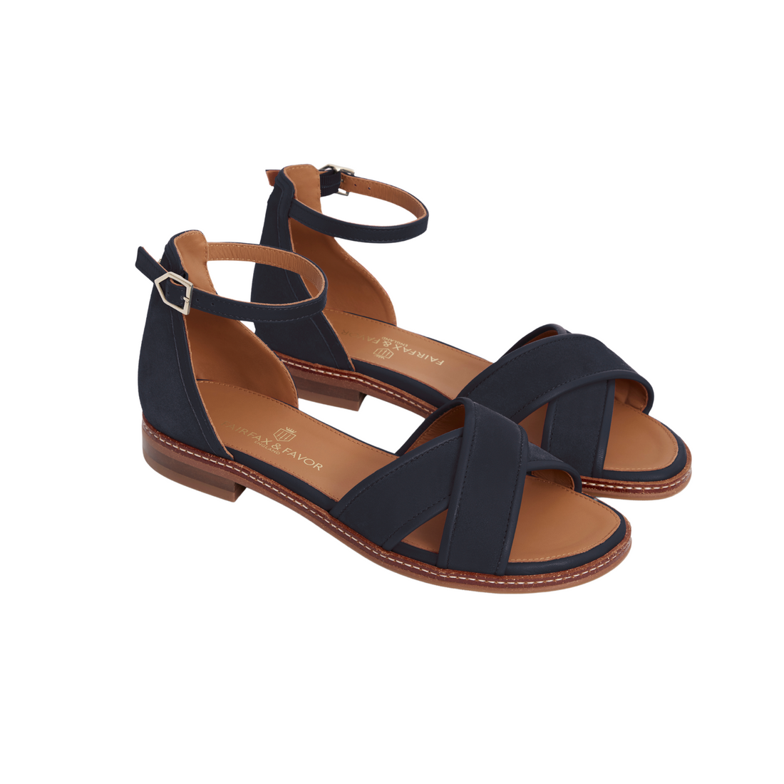 Valencia Sandal Navy Suede