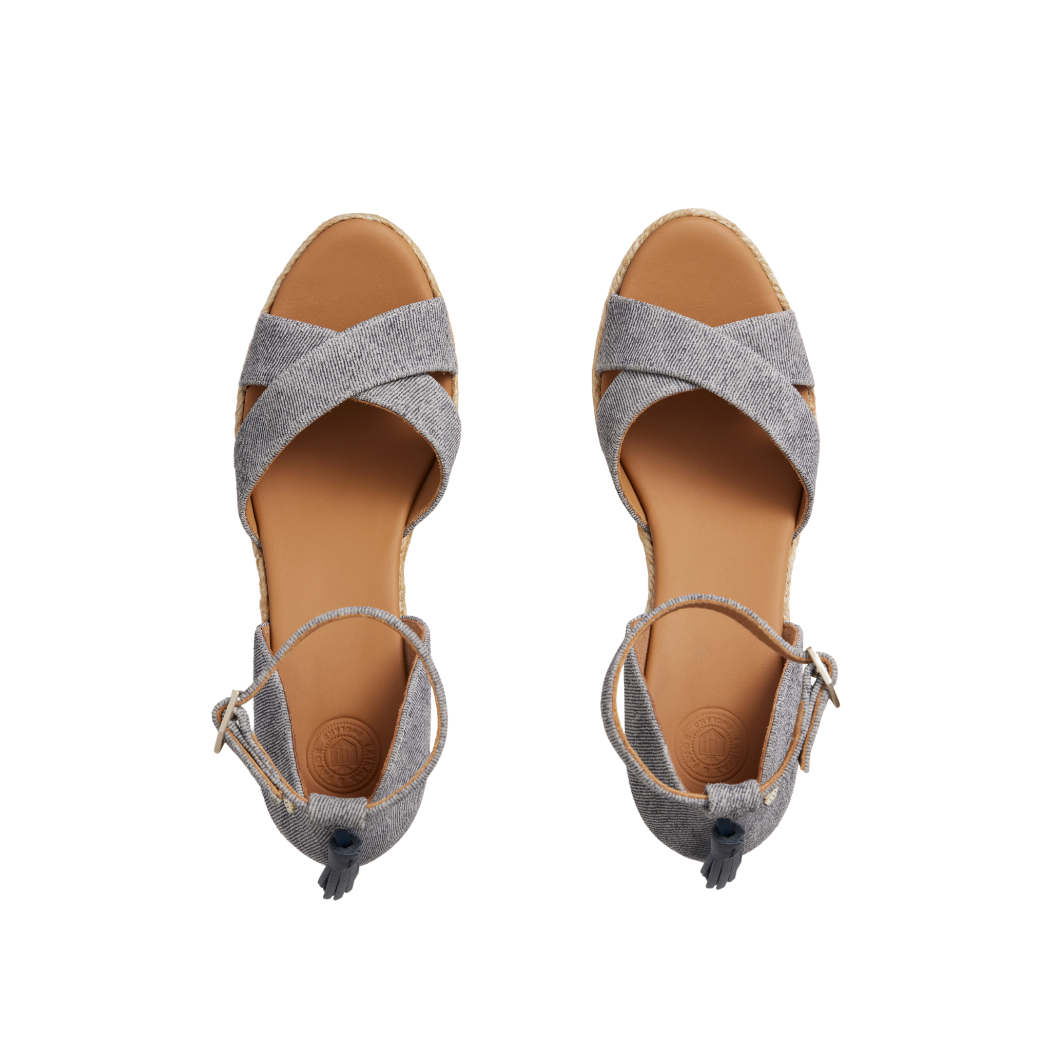 Valencia Mid Wedge Denim Suede