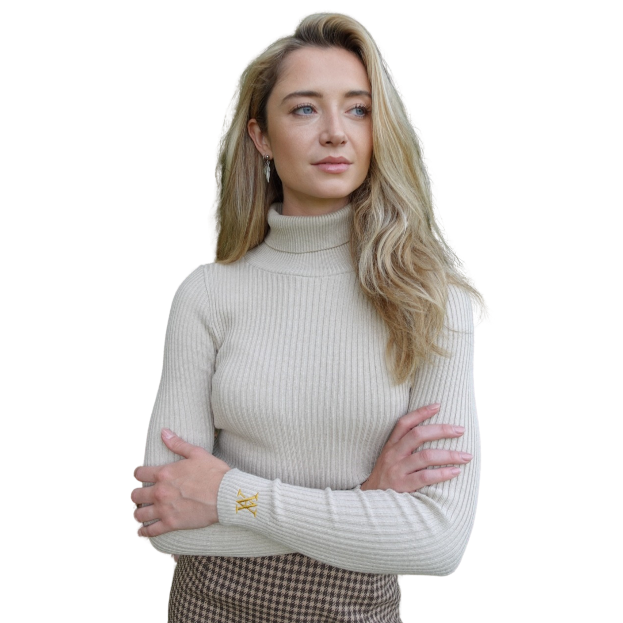 Elizabeth Roll Neck Oatmeal