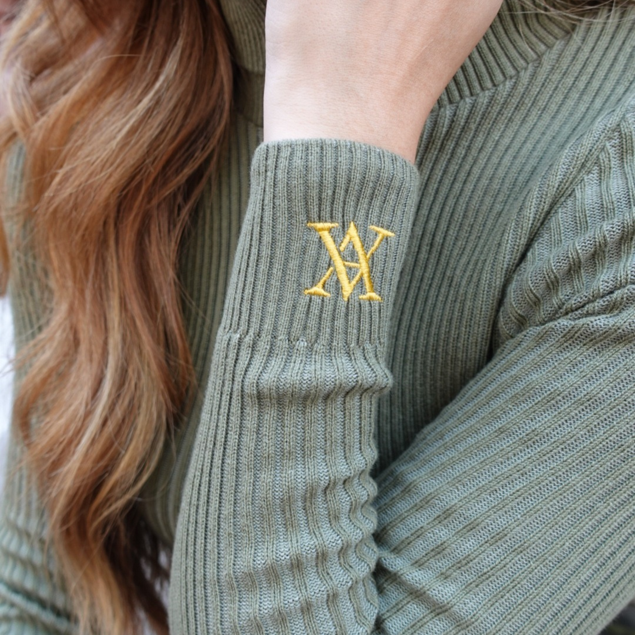 Elizabeth Roll Neck Olive