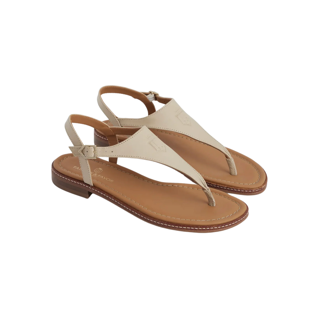 Vienna Sandal Stone Leather