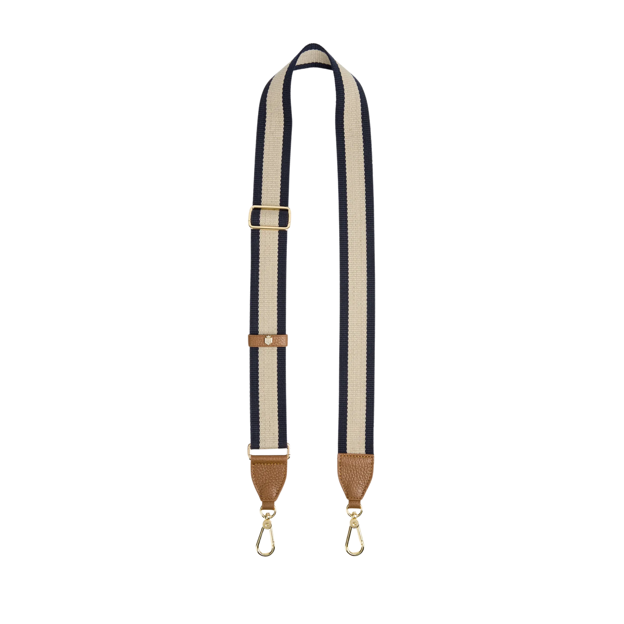 Signature Webbing Strap Navy & Cream